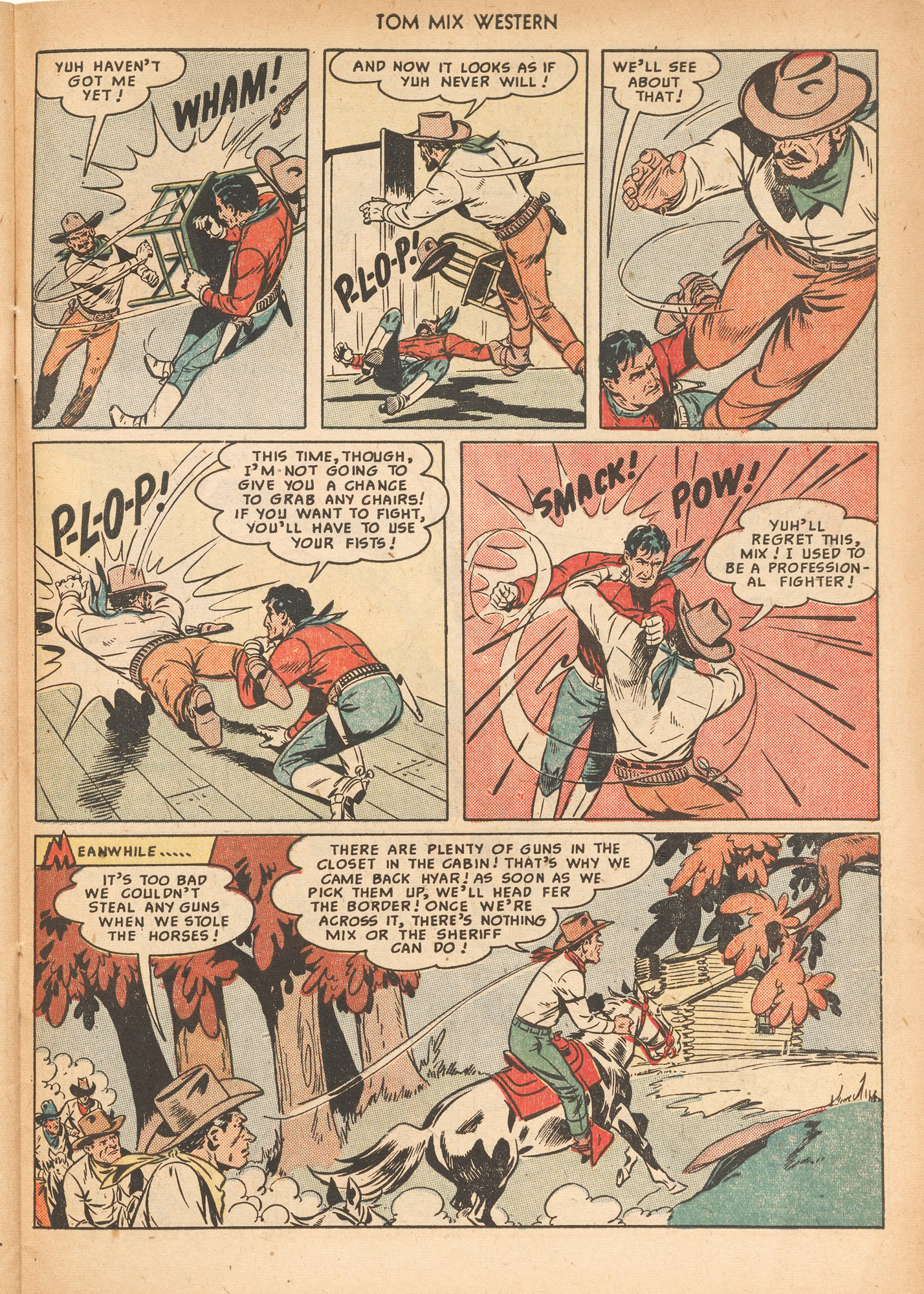Read online Tom Mix Western (1948) comic -  Issue #26 - 31