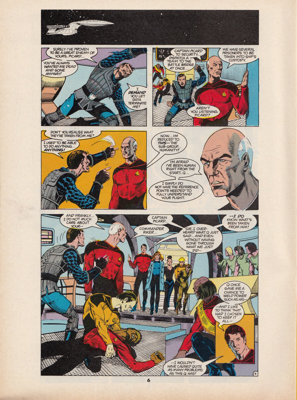 Read online Star Trek The Next Generation (1990) comic -  Issue #6 - 6