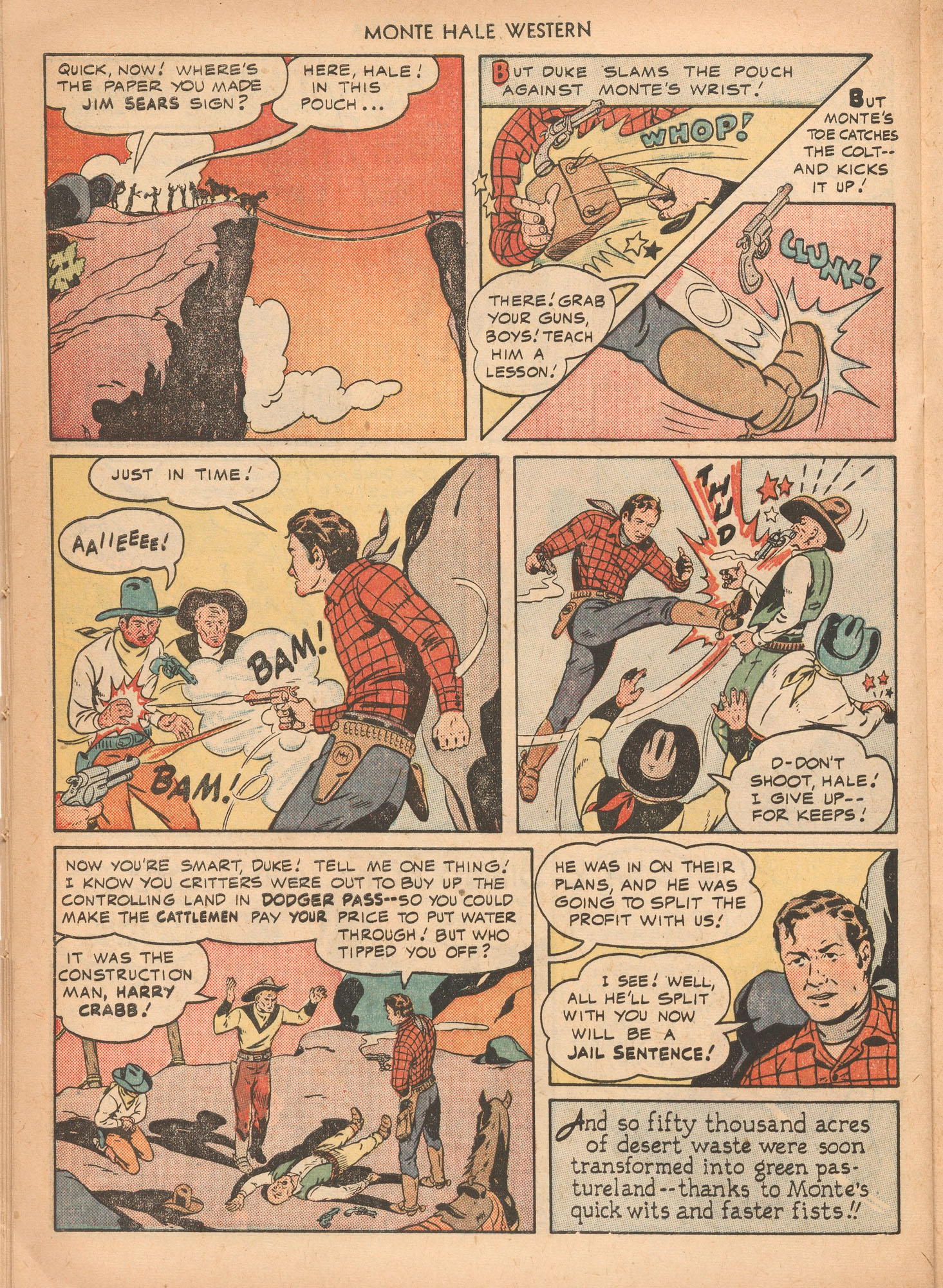 Read online Monte Hale Western comic -  Issue #43 - 32