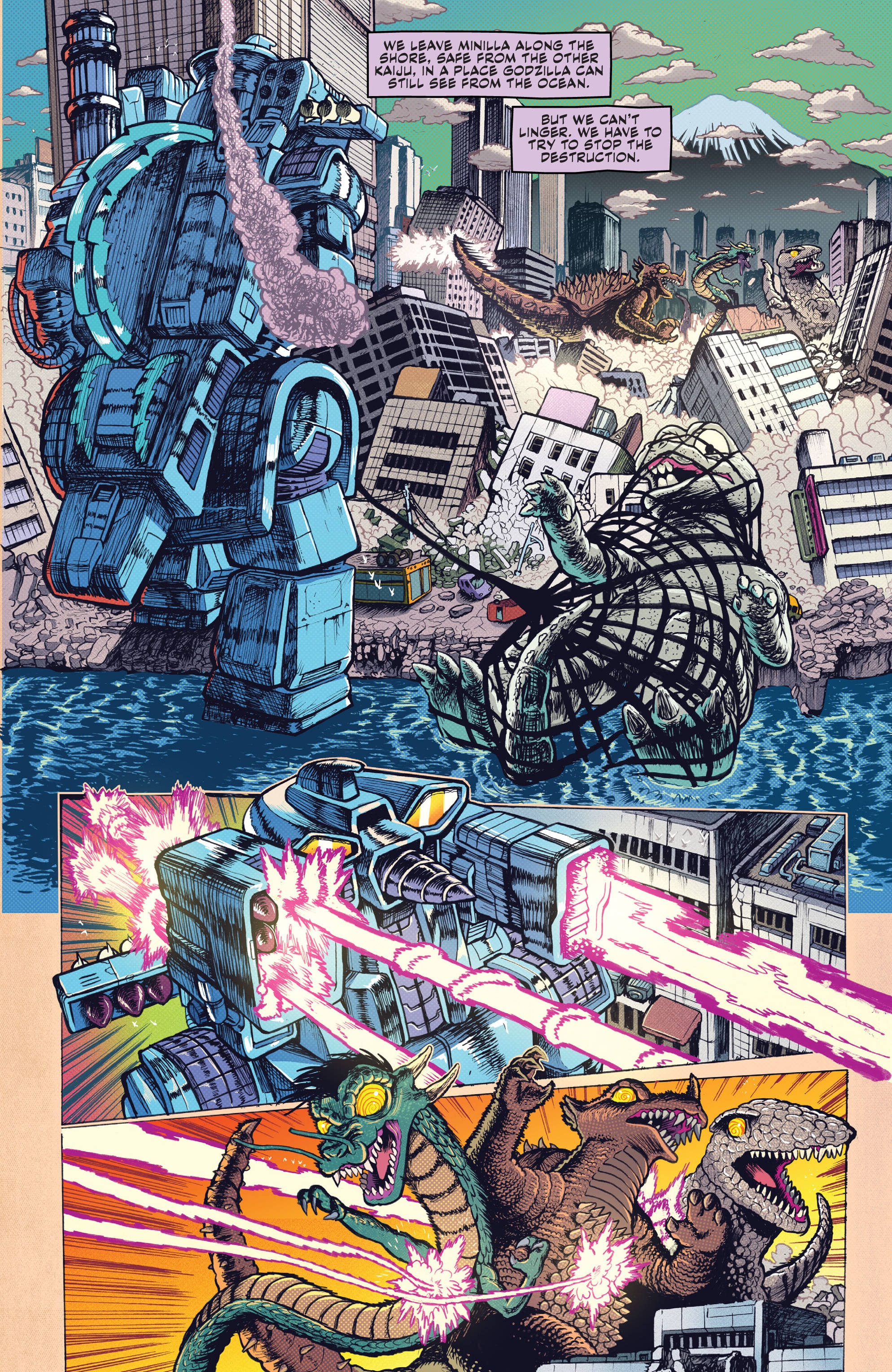 Read online Godzilla: War for Humanity comic -  Issue #3 - 16