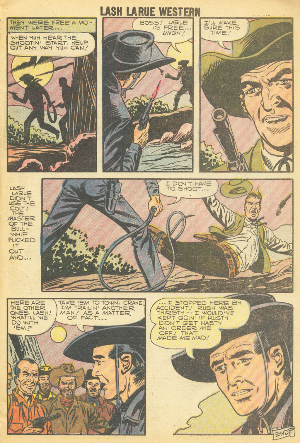 Read online Lash Larue Western (1949) comic -  Issue #68 - 64