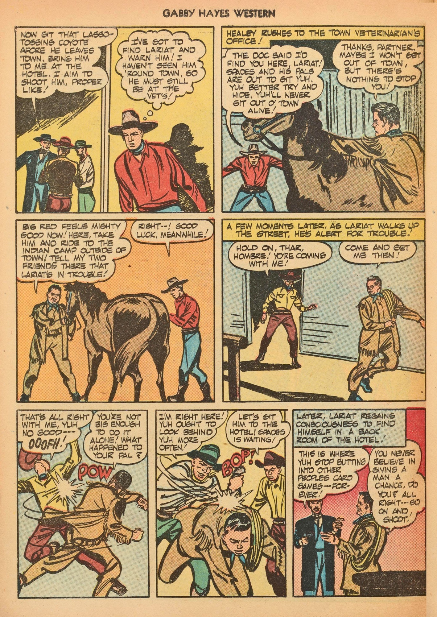 Read online Gabby Hayes Western comic -  Issue #8 - 22