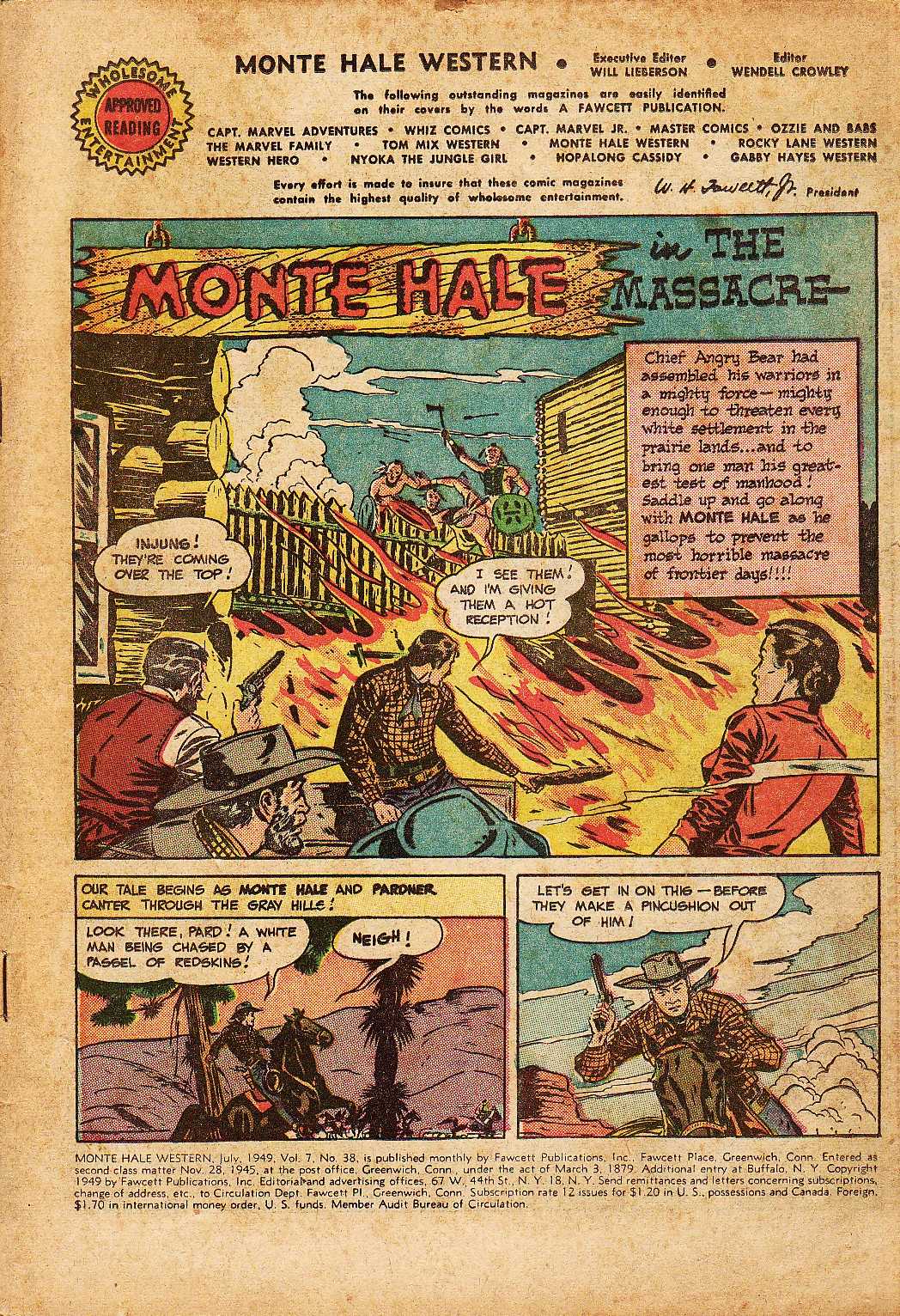 Read online Monte Hale Western comic -  Issue #38 - 2