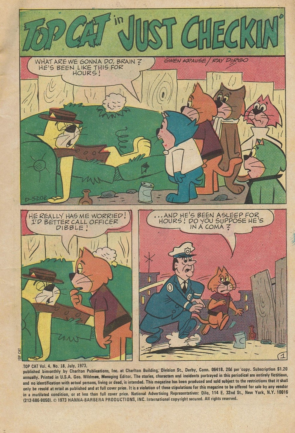 Read online Top Cat (1970) comic -  Issue #18 - 3