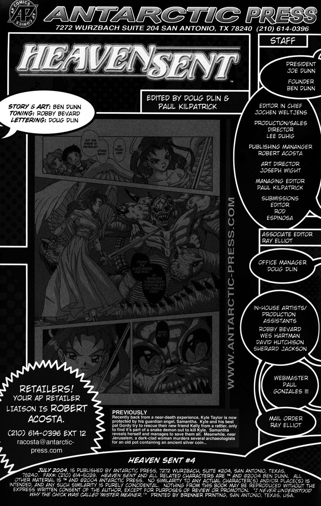 Read online Heaven Sent comic -  Issue #4 - 2