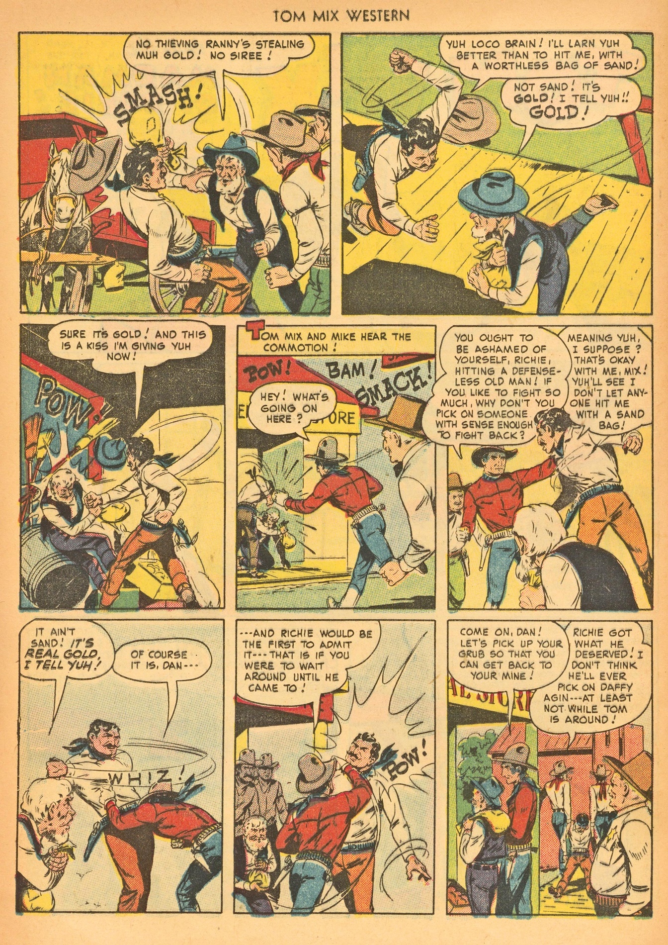 Read online Tom Mix Western (1948) comic -  Issue #22 - 16
