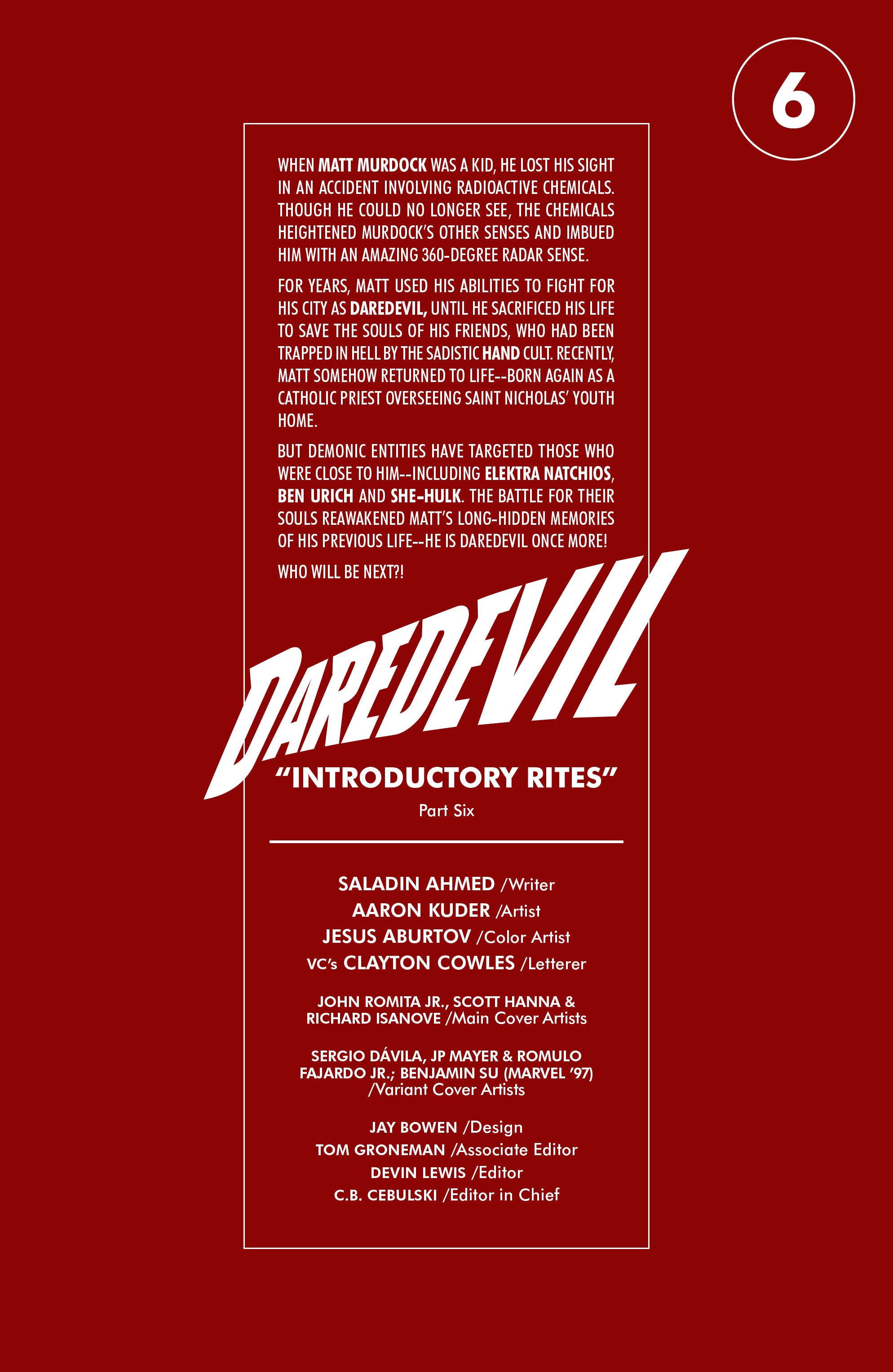 Read online Daredevil (2023) comic -  Issue #6 - 2