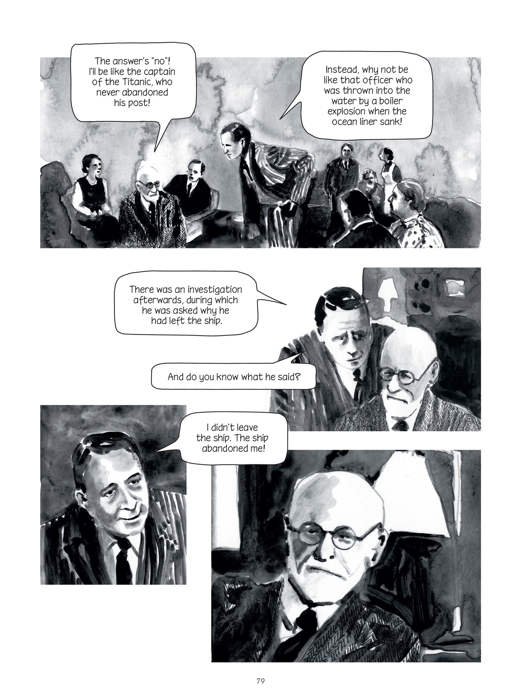 Read online Through Clouds of Smoke: Freud's Final Days comic -  Issue # TPB - 78