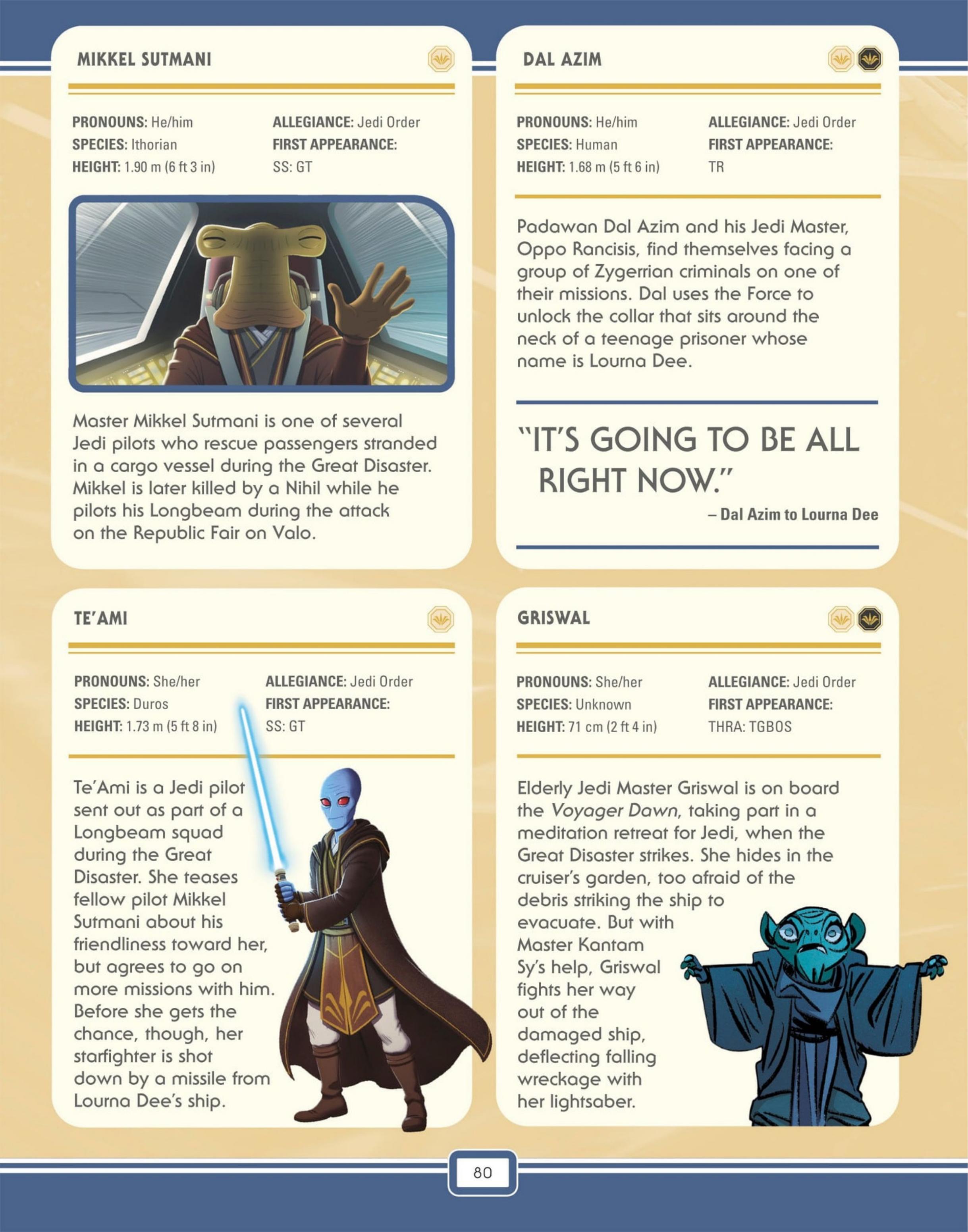 Read online Star Wars: The High Republic Character Encyclopedia comic -  Issue # TPB (Part 1) - 82