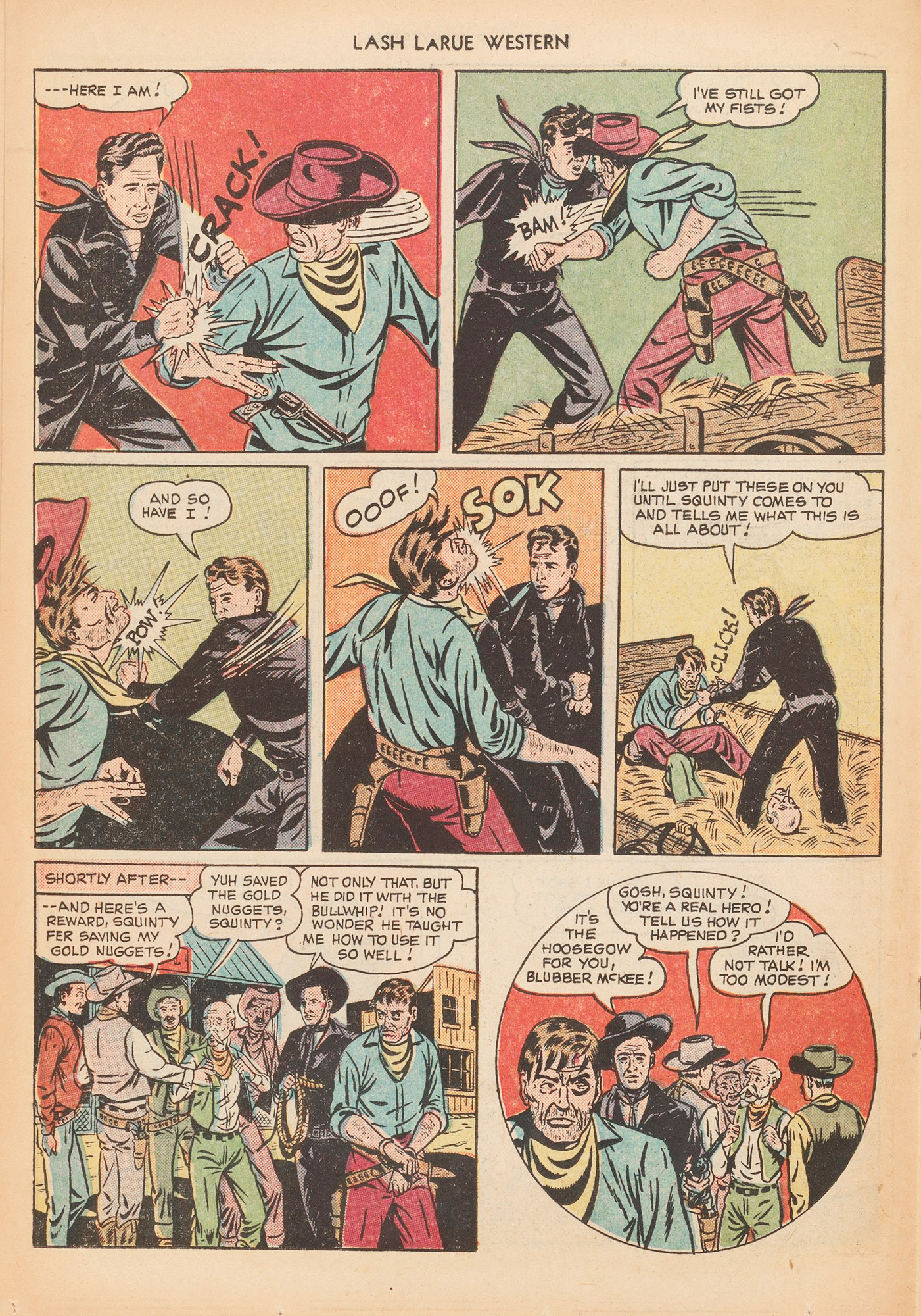 Read online Lash Larue Western (1949) comic -  Issue #10 - 26