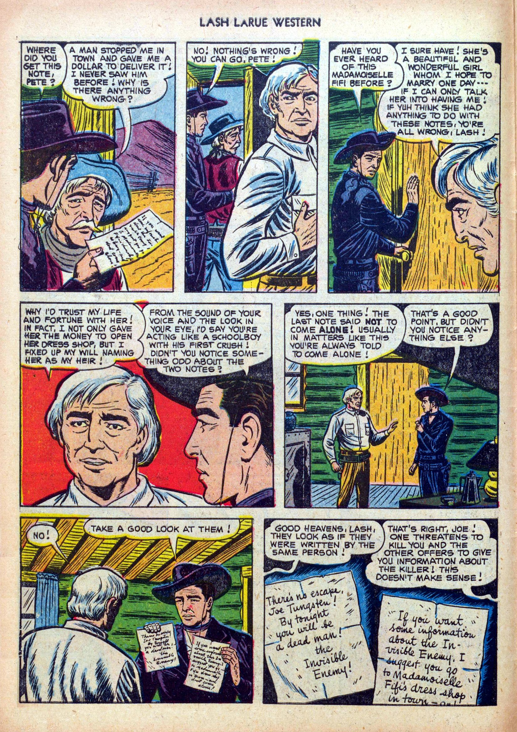 Read online Lash Larue Western (1949) comic -  Issue #39 - 6