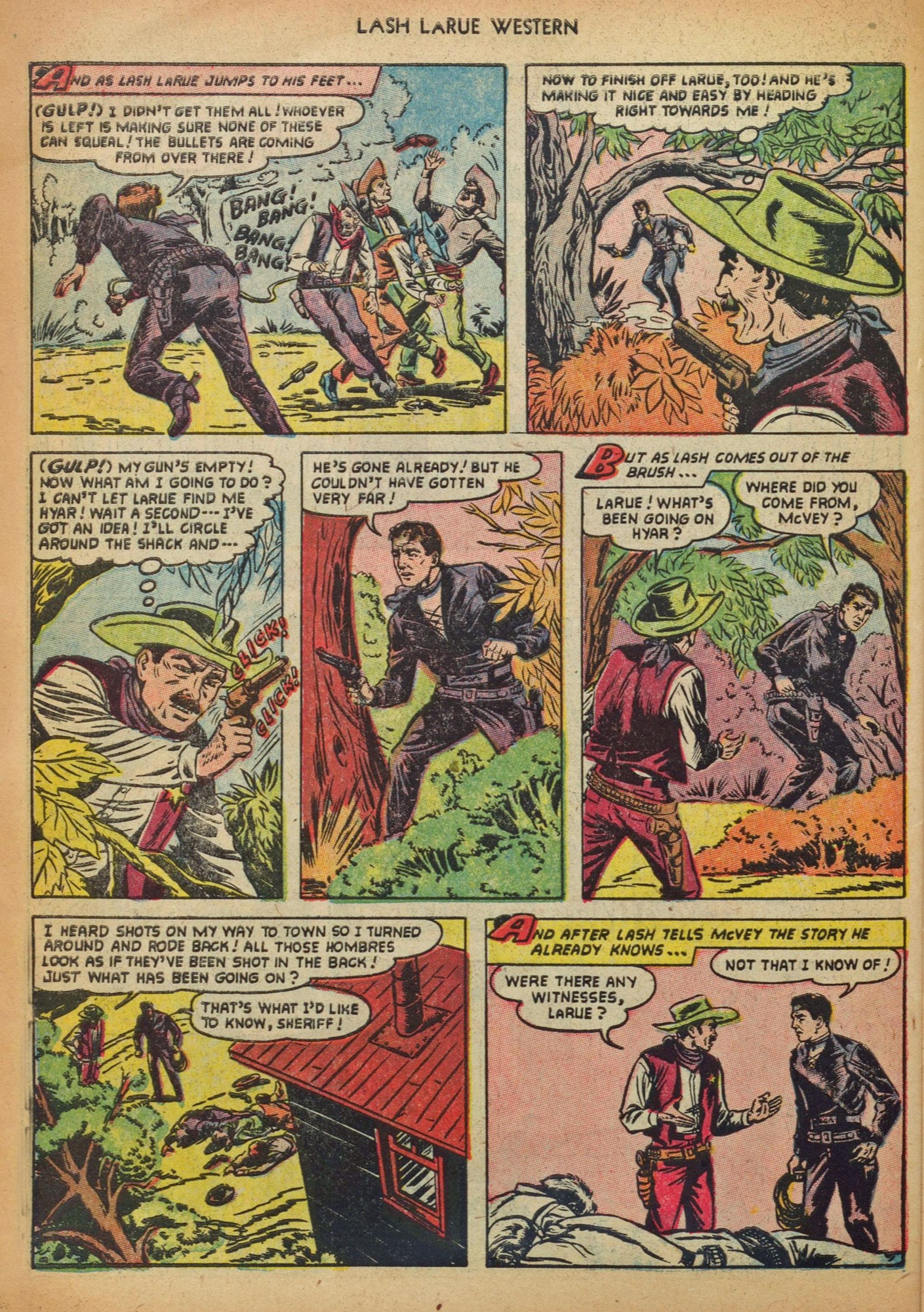 Read online Lash Larue Western (1949) comic -  Issue #41 - 30