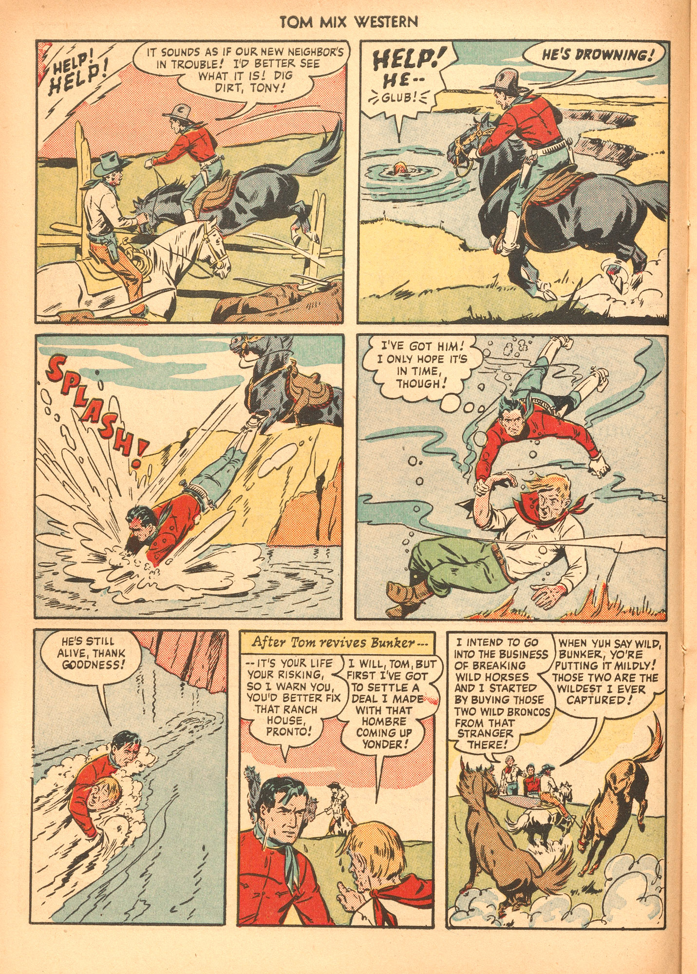 Read online Tom Mix Western (1948) comic -  Issue #36 - 22