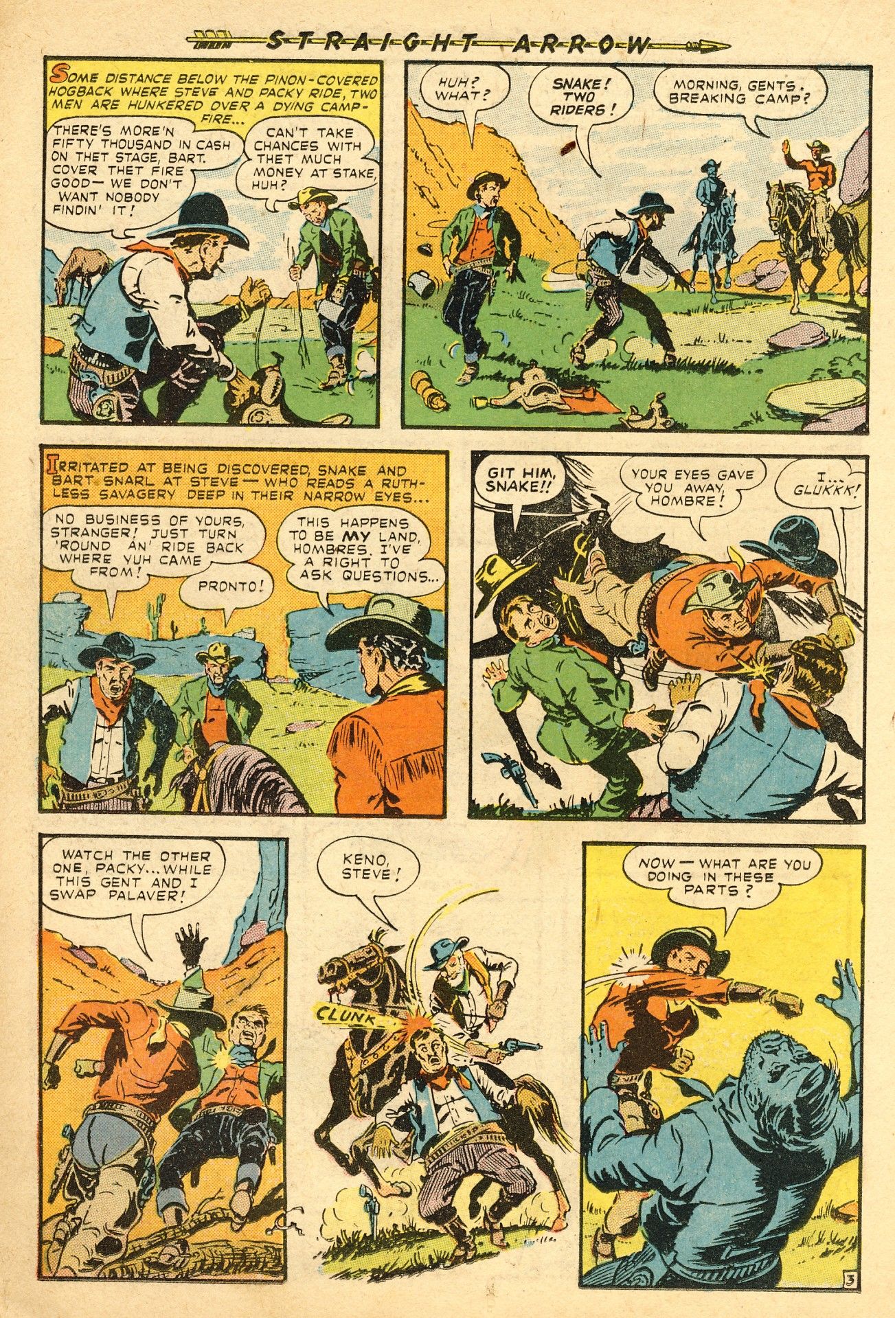 Read online Straight Arrow comic -  Issue #1 - 14