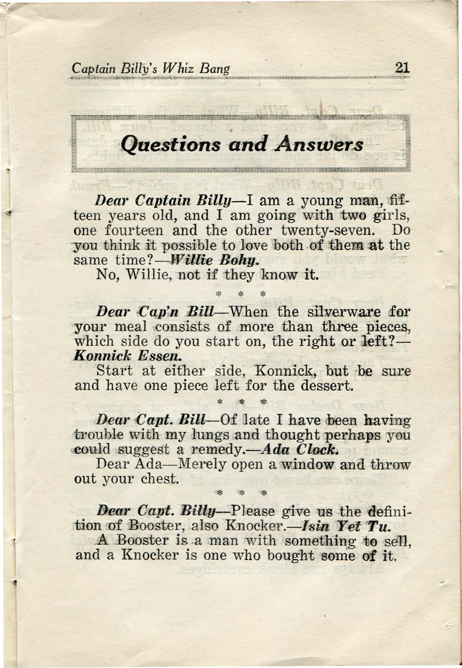 Read online Captain Billy's Whiz Bang comic -  Issue #32 - 23