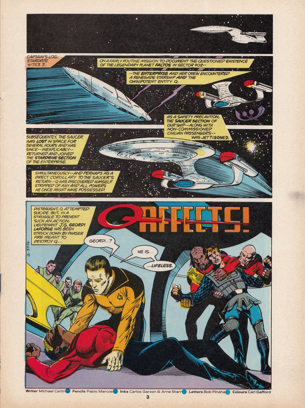 Read online Star Trek The Next Generation (1990) comic -  Issue #6 - 3