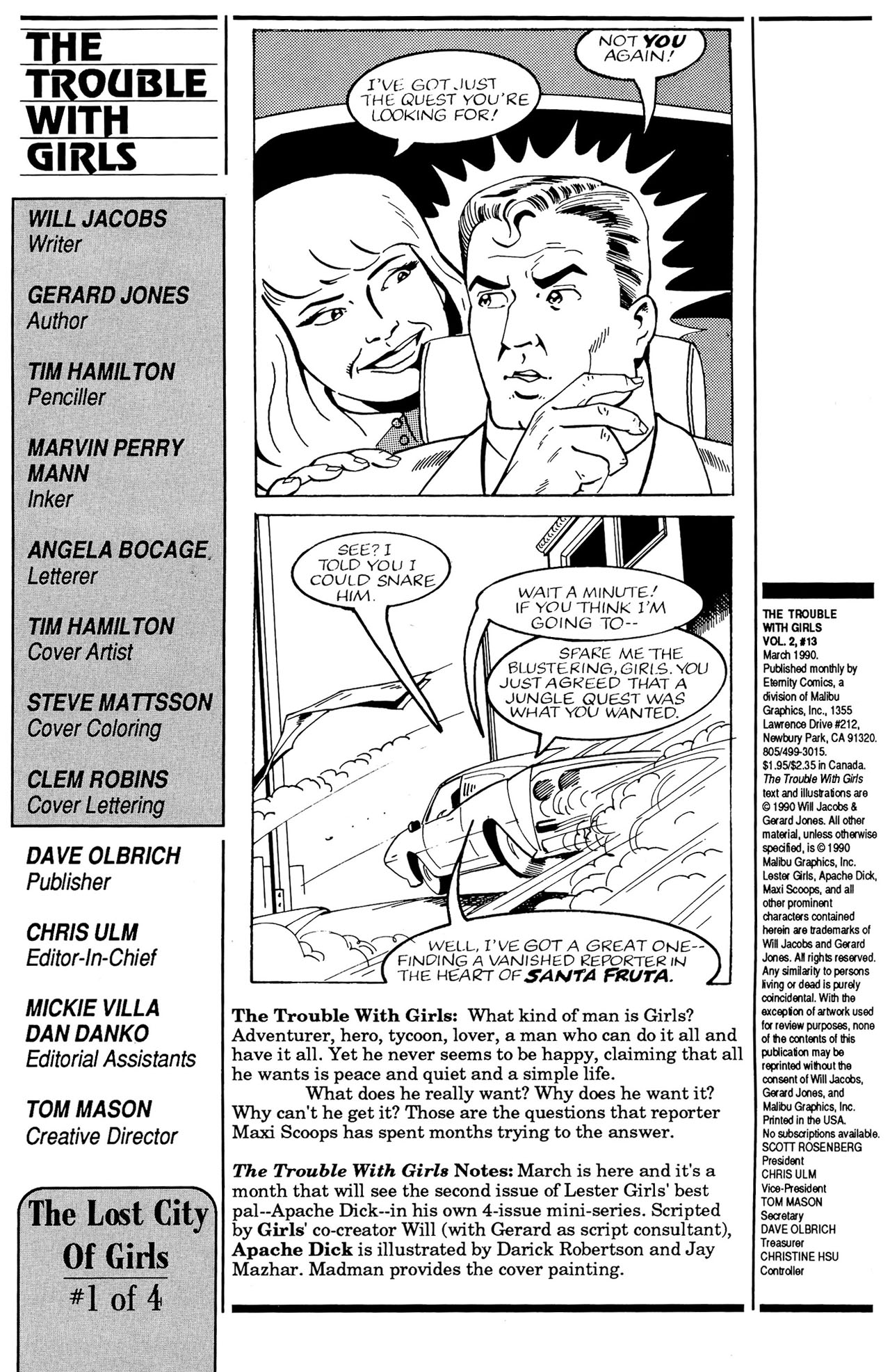 Read online The Trouble With Girls (1989) comic -  Issue #13 - 2