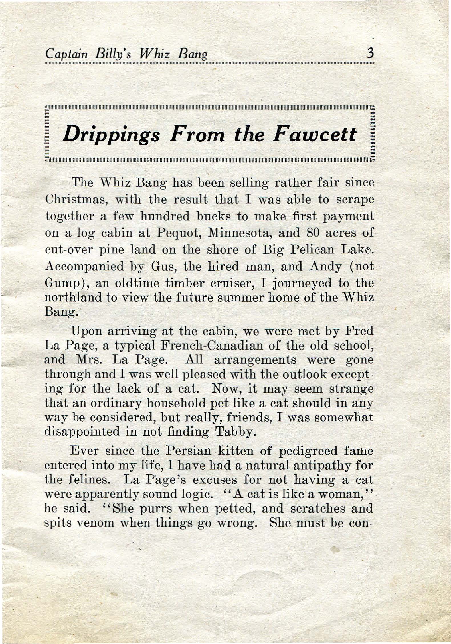 Read online Captain Billy's Whiz Bang comic -  Issue #19 - 5