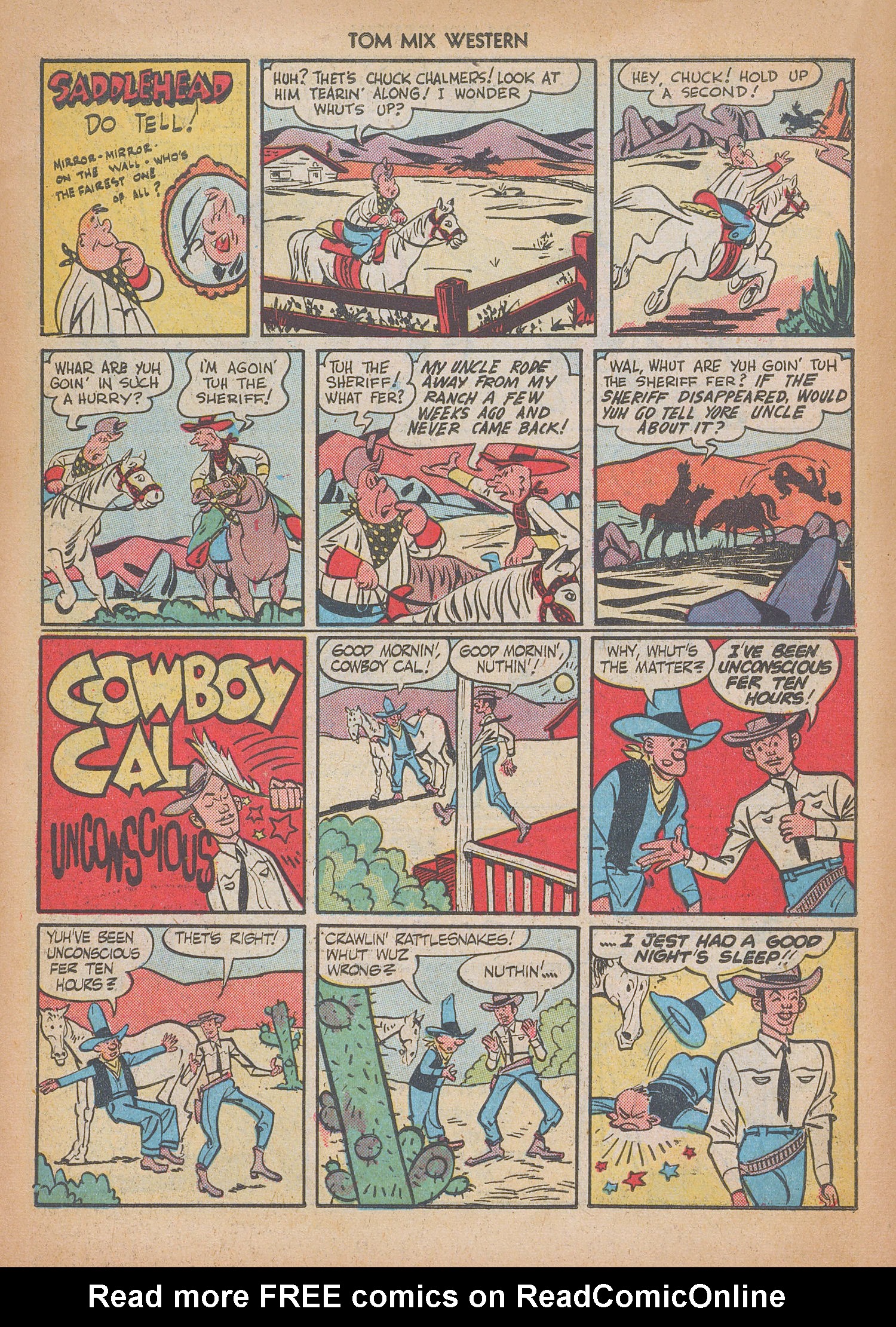 Read online Tom Mix Western (1948) comic -  Issue #14 - 38