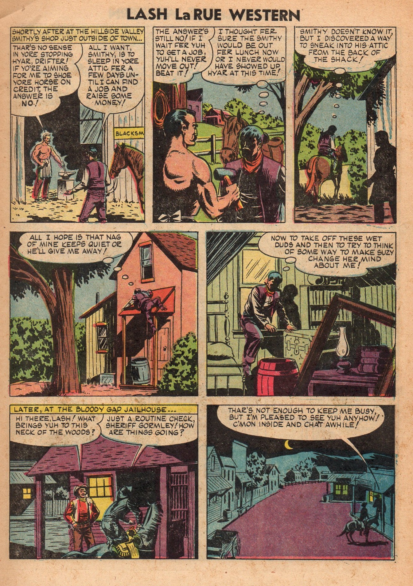 Read online Lash Larue Western (1949) comic -  Issue #48 - 7