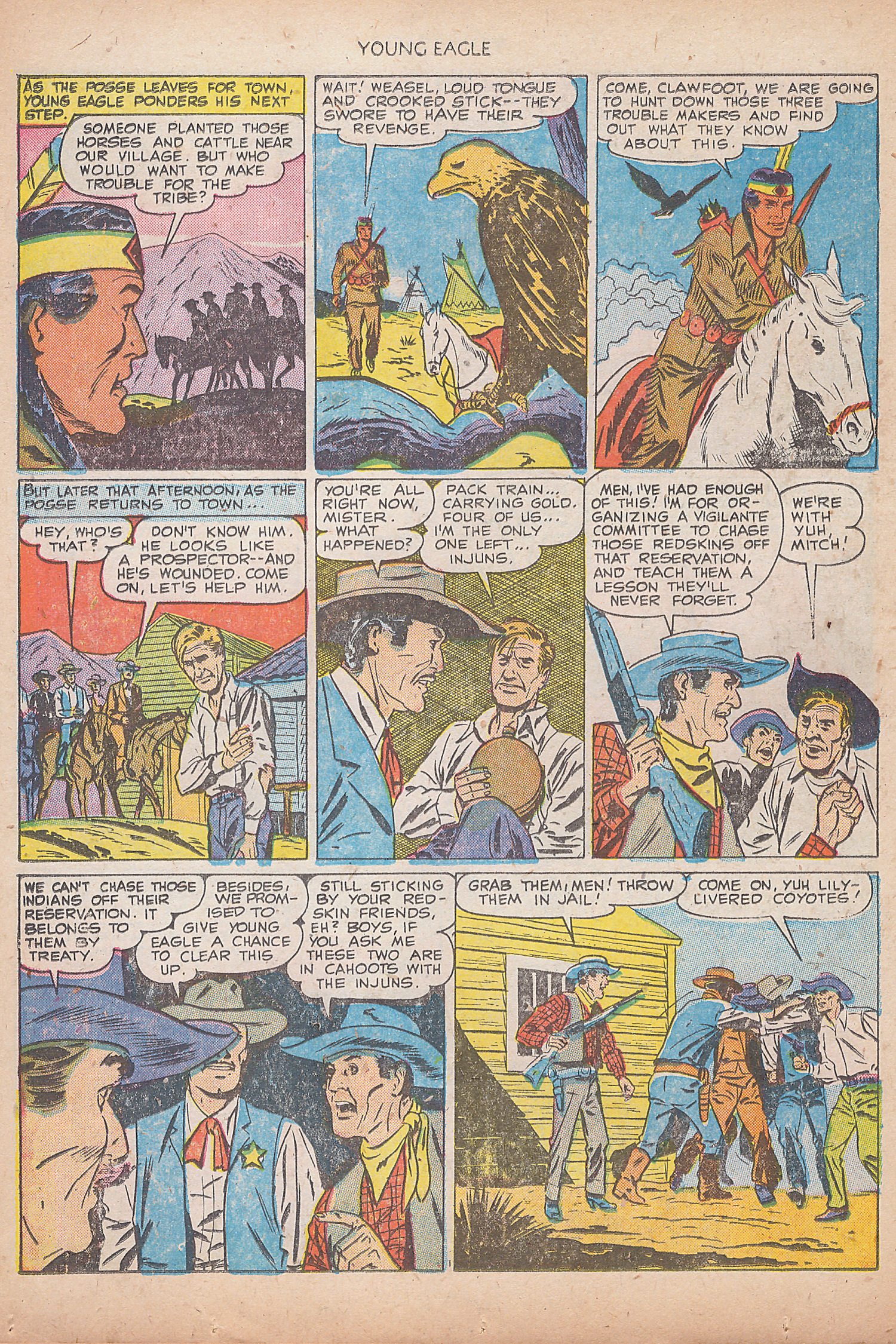 Read online Young Eagle comic -  Issue #7 - 8