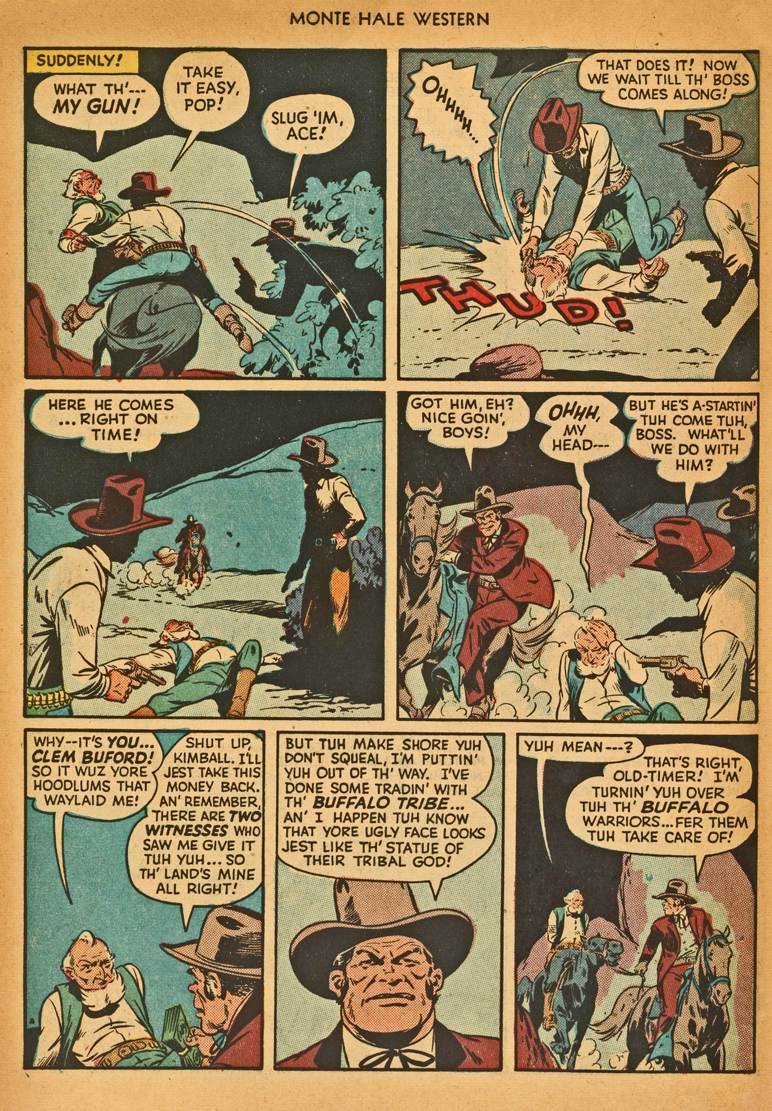 Read online Monte Hale Western comic -  Issue #30 - 44