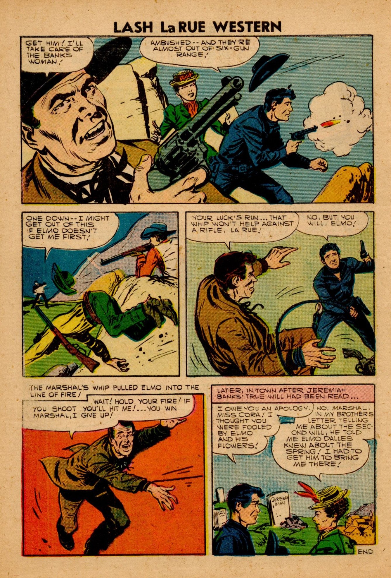 Read online Lash Larue Western (1949) comic -  Issue #63 - 10