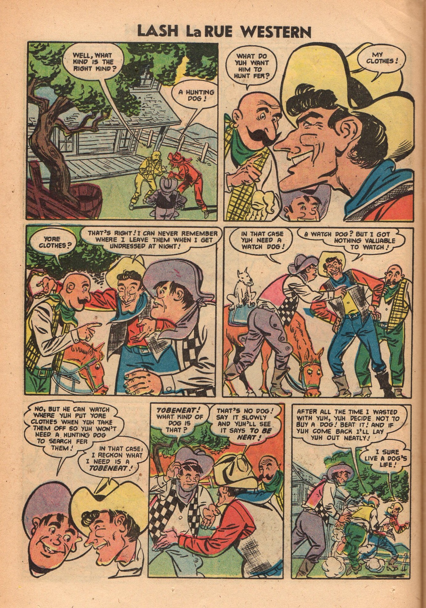 Read online Lash Larue Western (1949) comic -  Issue #48 - 24