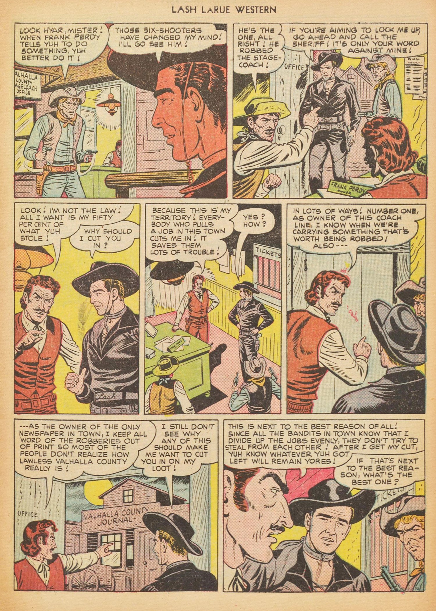 Read online Lash Larue Western (1949) comic -  Issue #17 - 5