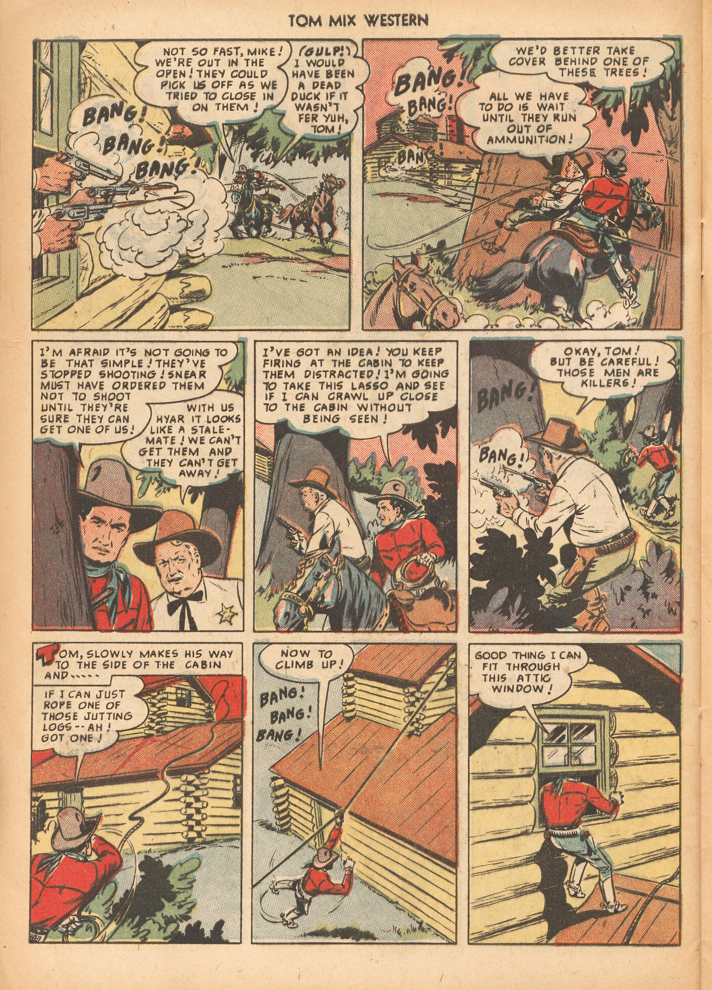 Read online Tom Mix Western (1948) comic -  Issue #26 - 28