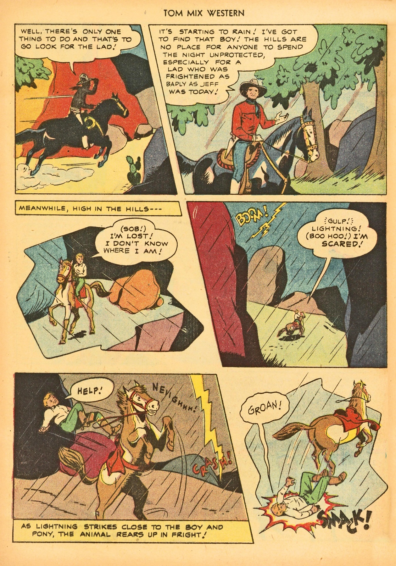 Read online Tom Mix Western (1948) comic -  Issue #21 - 36