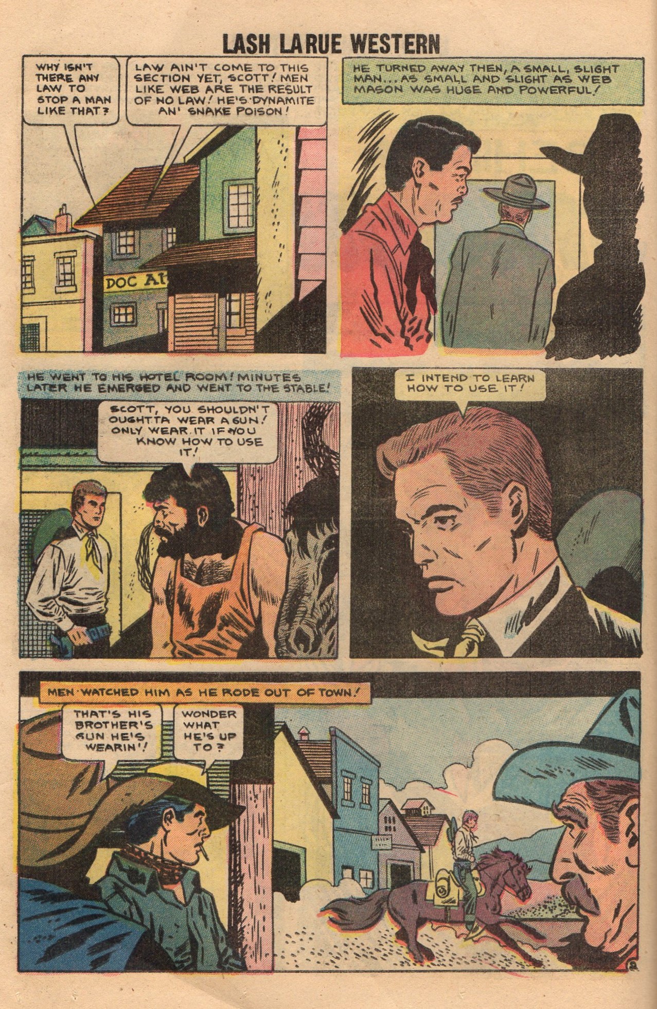 Read online Lash Larue Western (1949) comic -  Issue #70 - 12