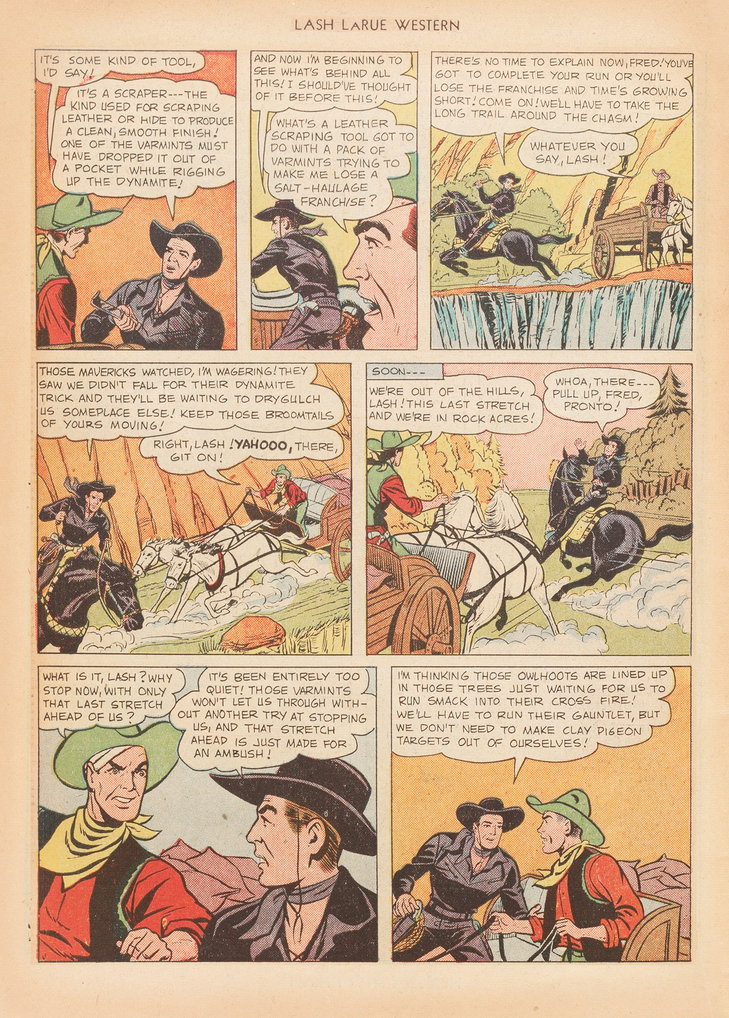 Read online Lash Larue Western (1949) comic -  Issue #12 - 46