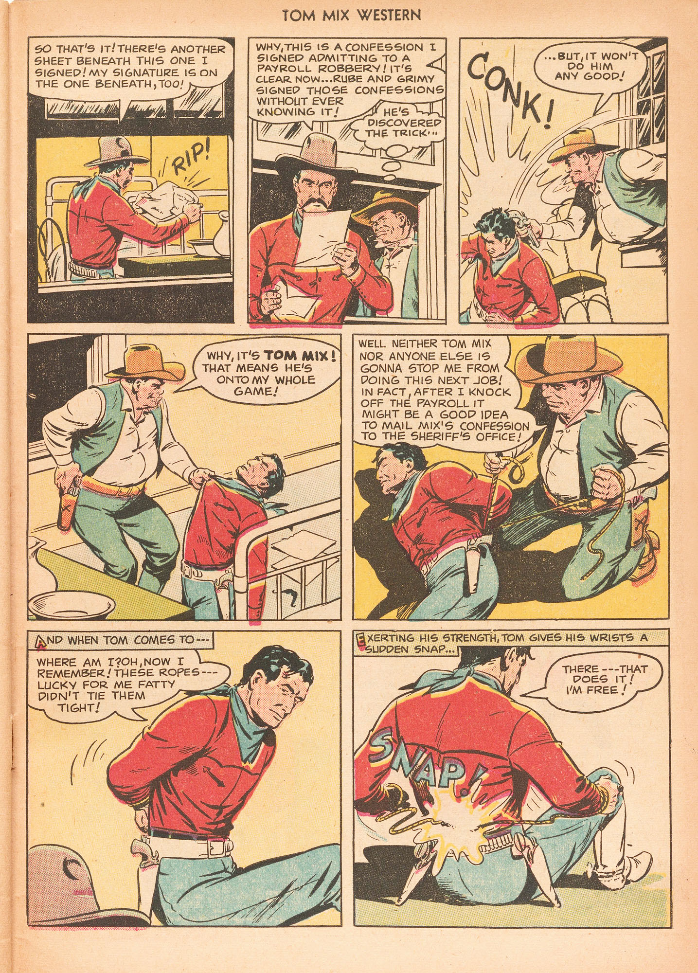 Read online Tom Mix Western (1948) comic -  Issue #25 - 47