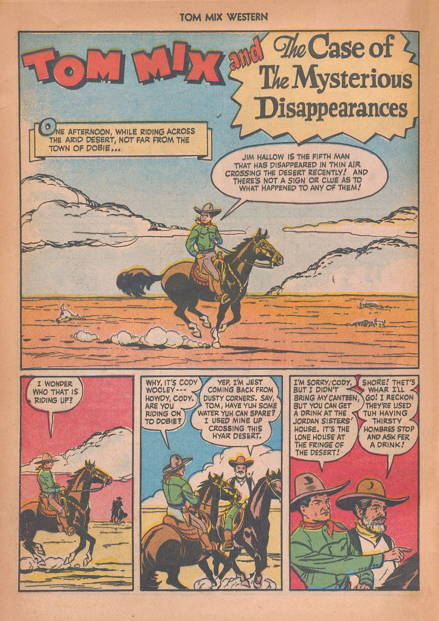Read online Tom Mix Western (1948) comic -  Issue #14 - 16