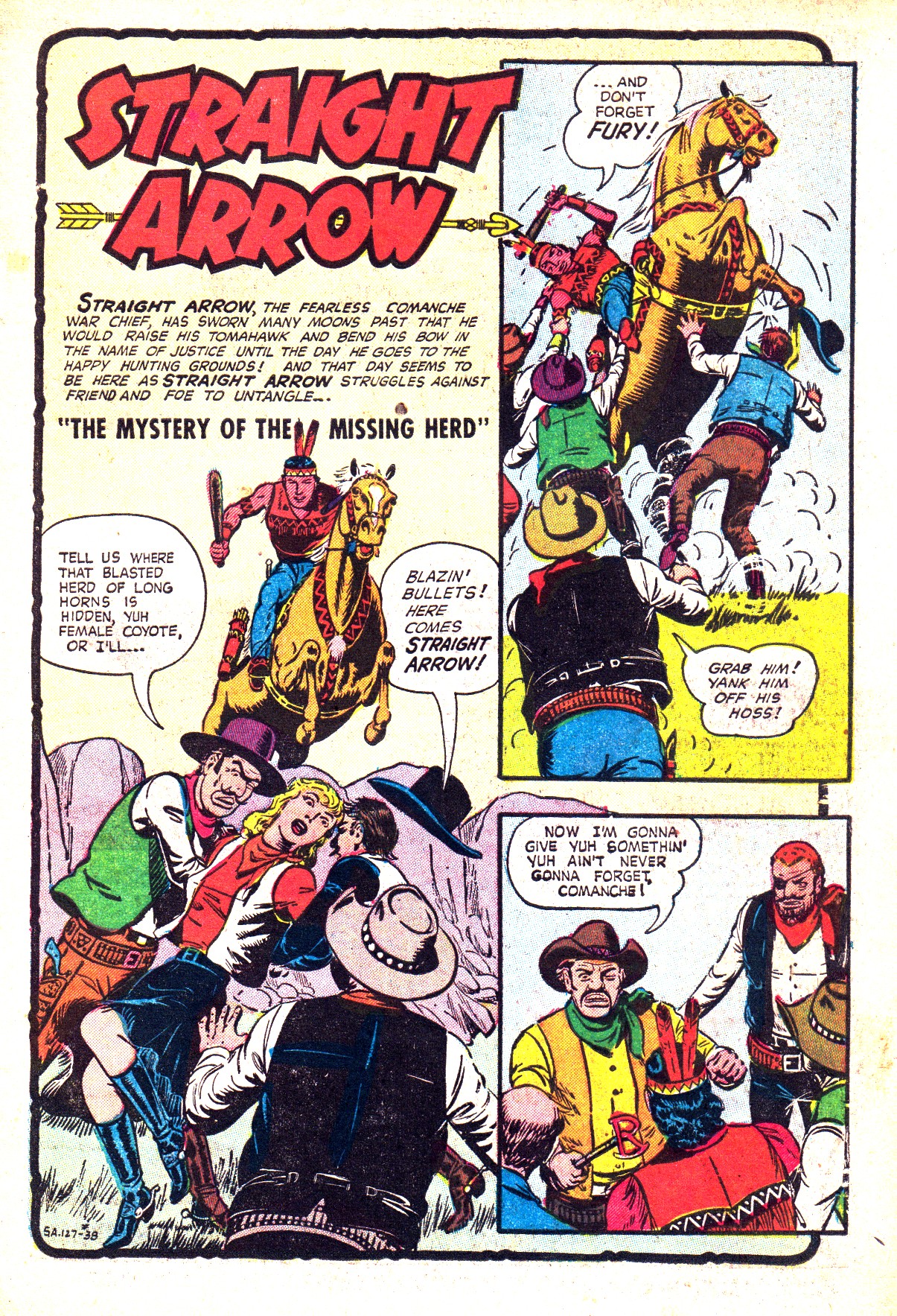Read online Straight Arrow comic -  Issue #38 - 3