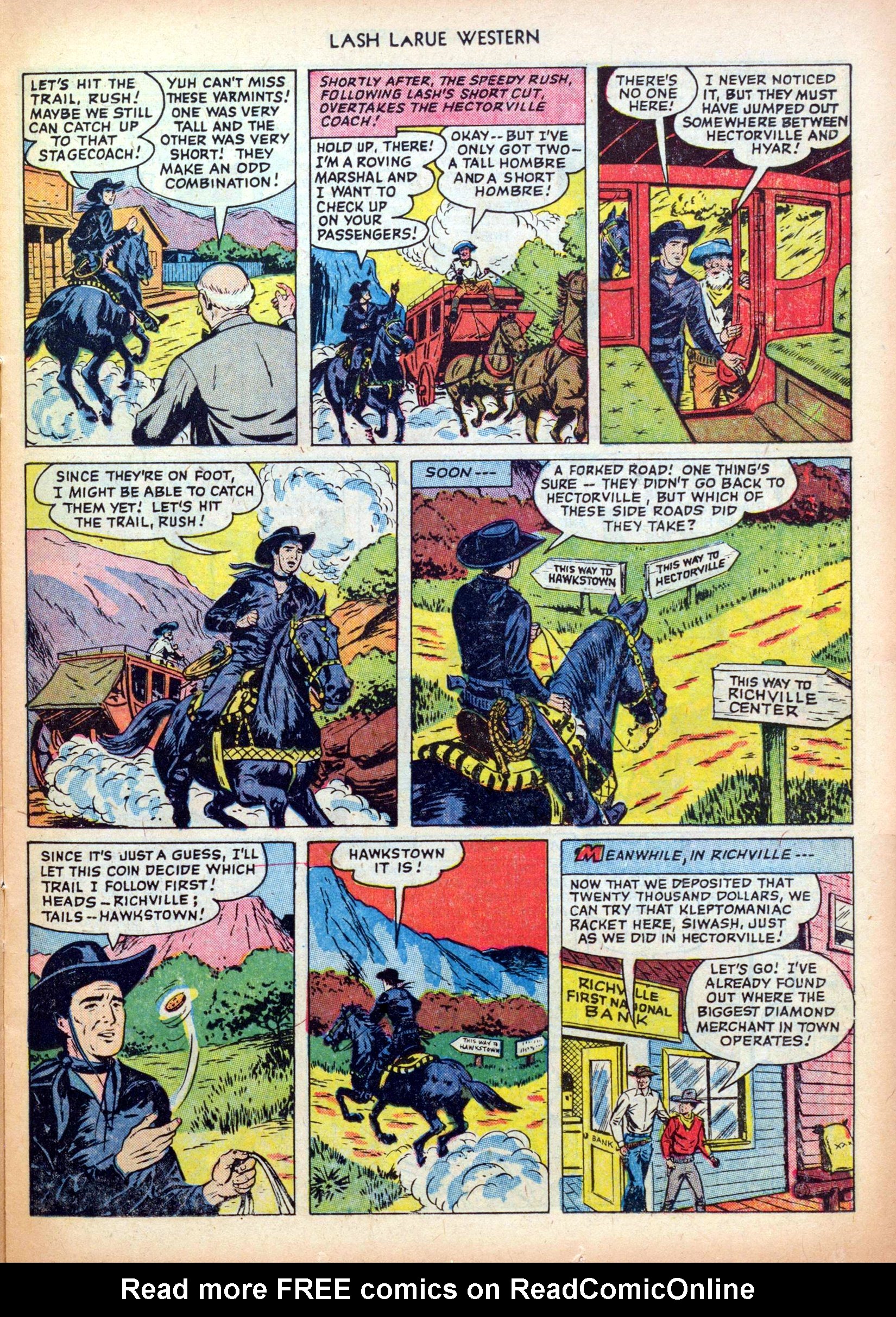 Read online Lash Larue Western (1949) comic -  Issue #26 - 15