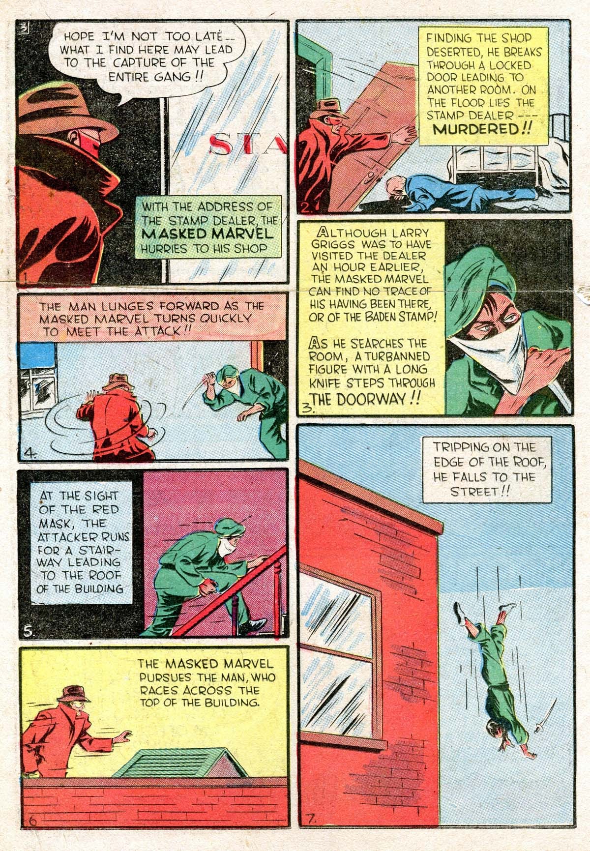 Read online Masked Marvel comic -  Issue #2 - 14