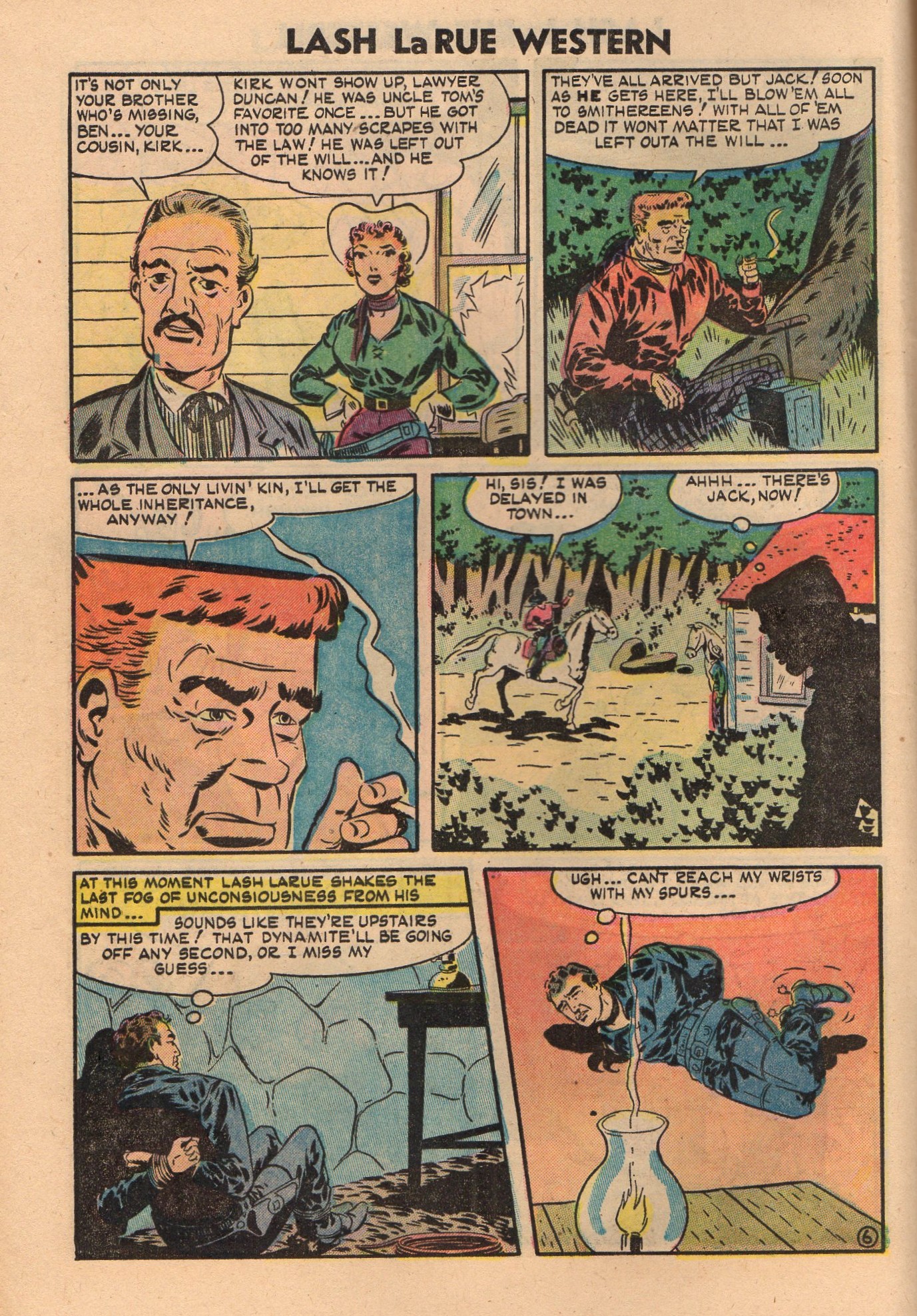 Read online Lash Larue Western (1949) comic -  Issue #50 - 8