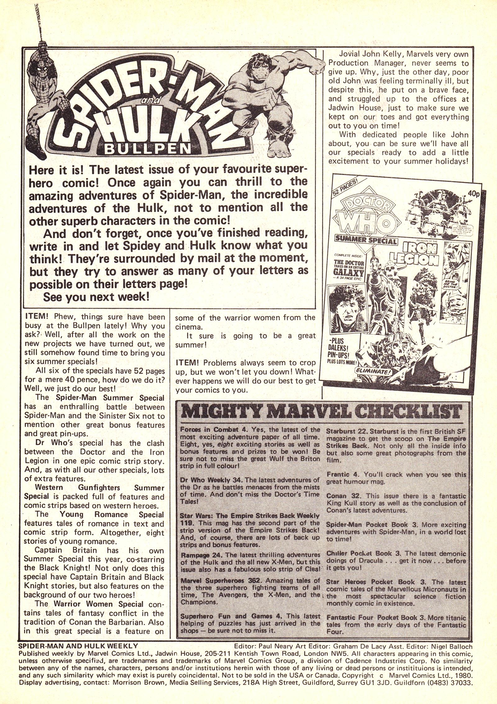 Read online Spider-Man and Hulk Weekly comic -  Issue #378 - 2