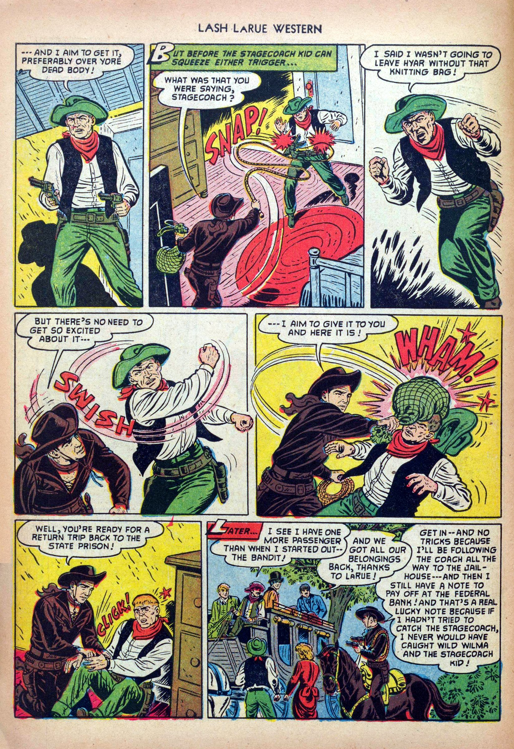 Read online Lash Larue Western (1949) comic -  Issue #32 - 10