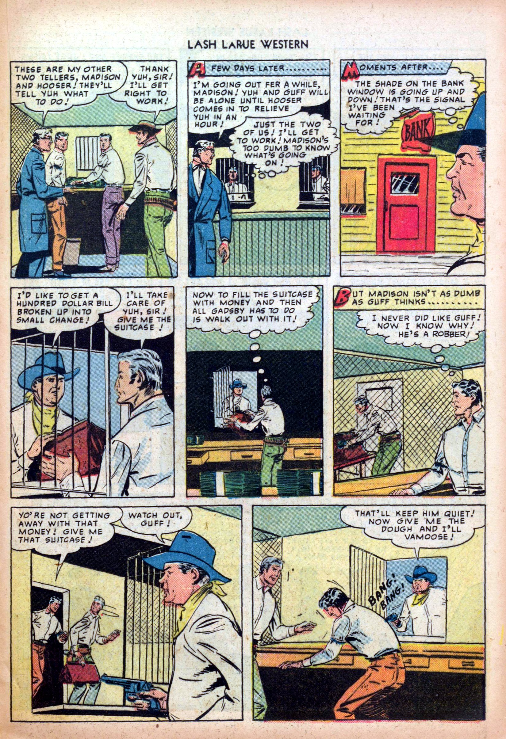 Read online Lash Larue Western (1949) comic -  Issue #4 - 21
