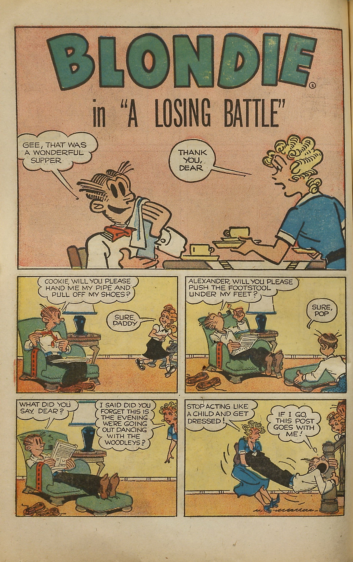 Read online Blondie Comics (1960) comic -  Issue #159 - 42