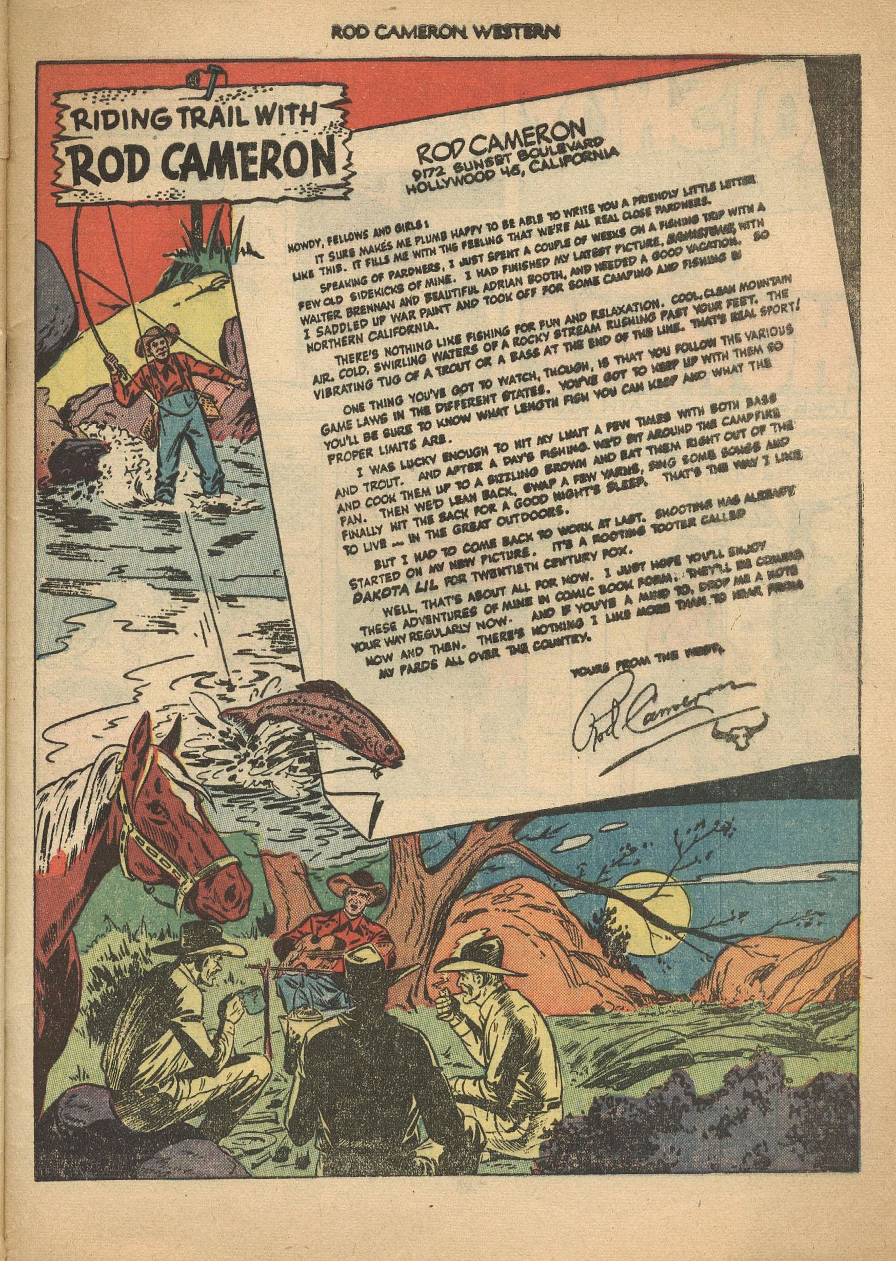 Read online Rod Cameron Western comic -  Issue #1 - 33