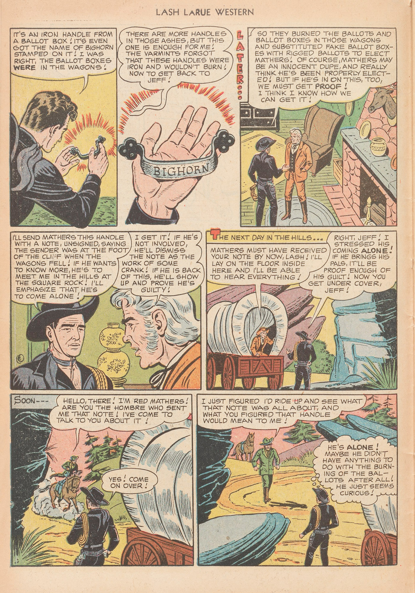 Read online Lash Larue Western (1949) comic -  Issue #12 - 10
