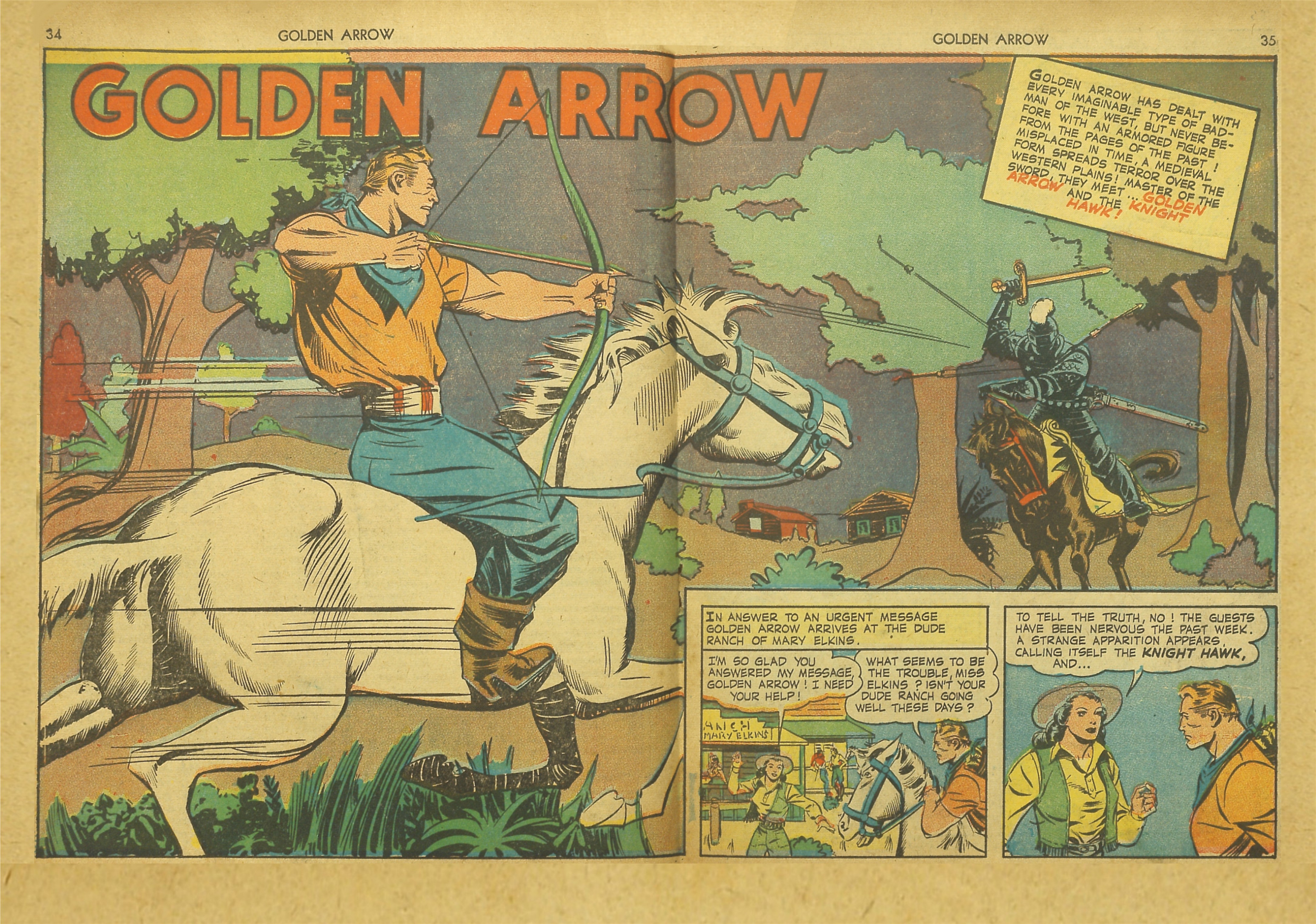 Read online Golden Arrow comic -  Issue #2 - 34