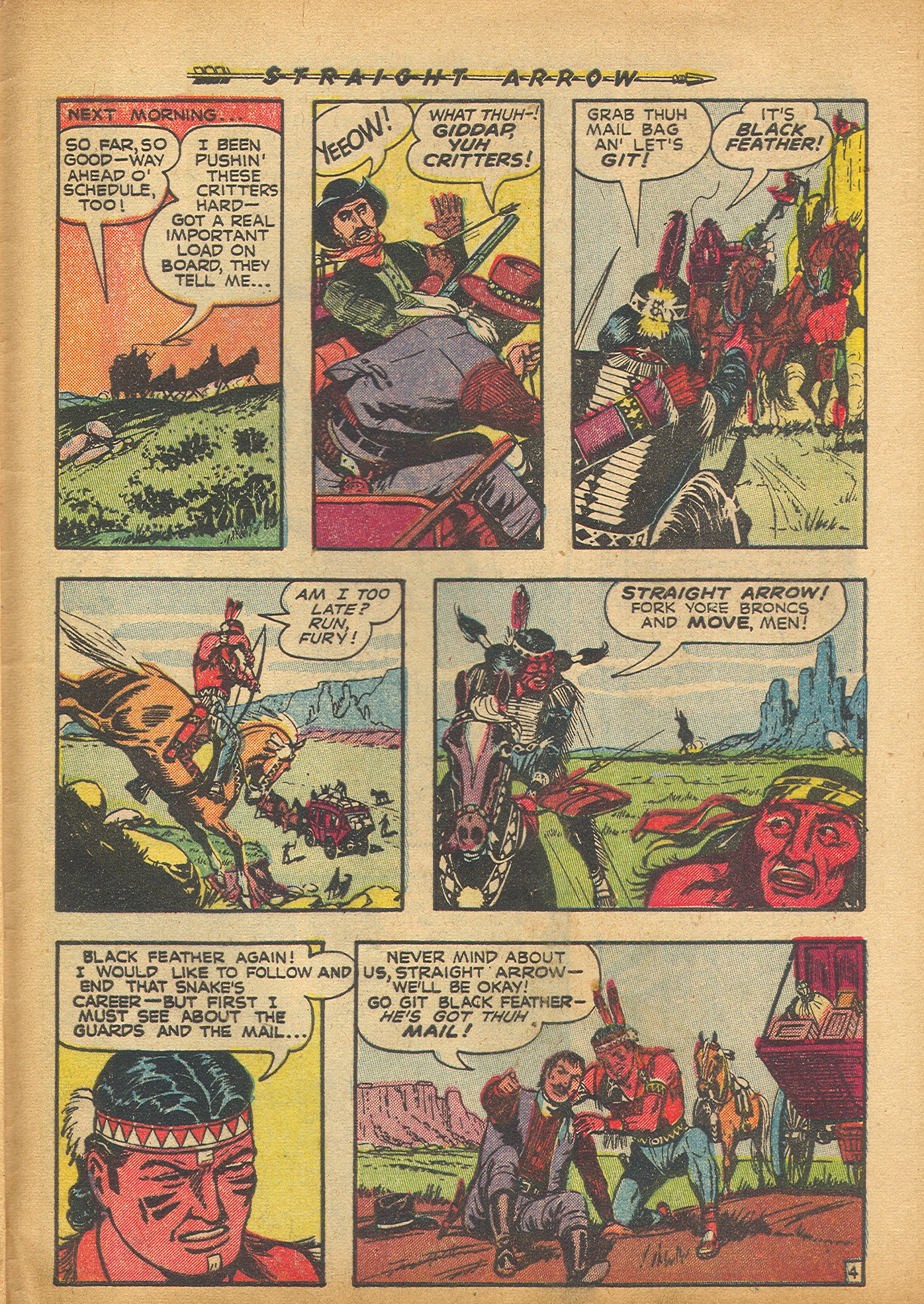 Read online Straight Arrow comic -  Issue #25 - 29