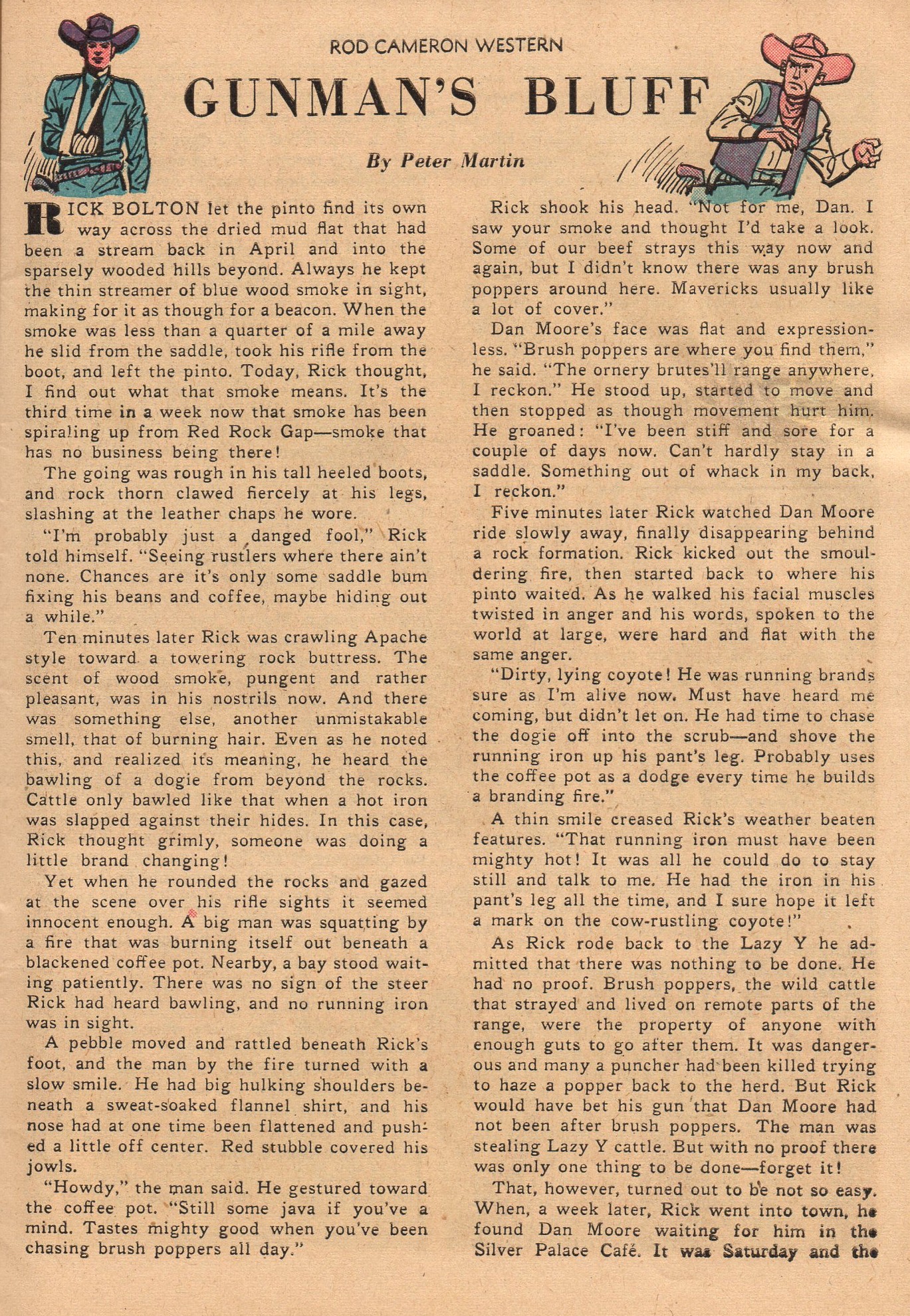 Read online Rod Cameron Western comic -  Issue #6 - 9