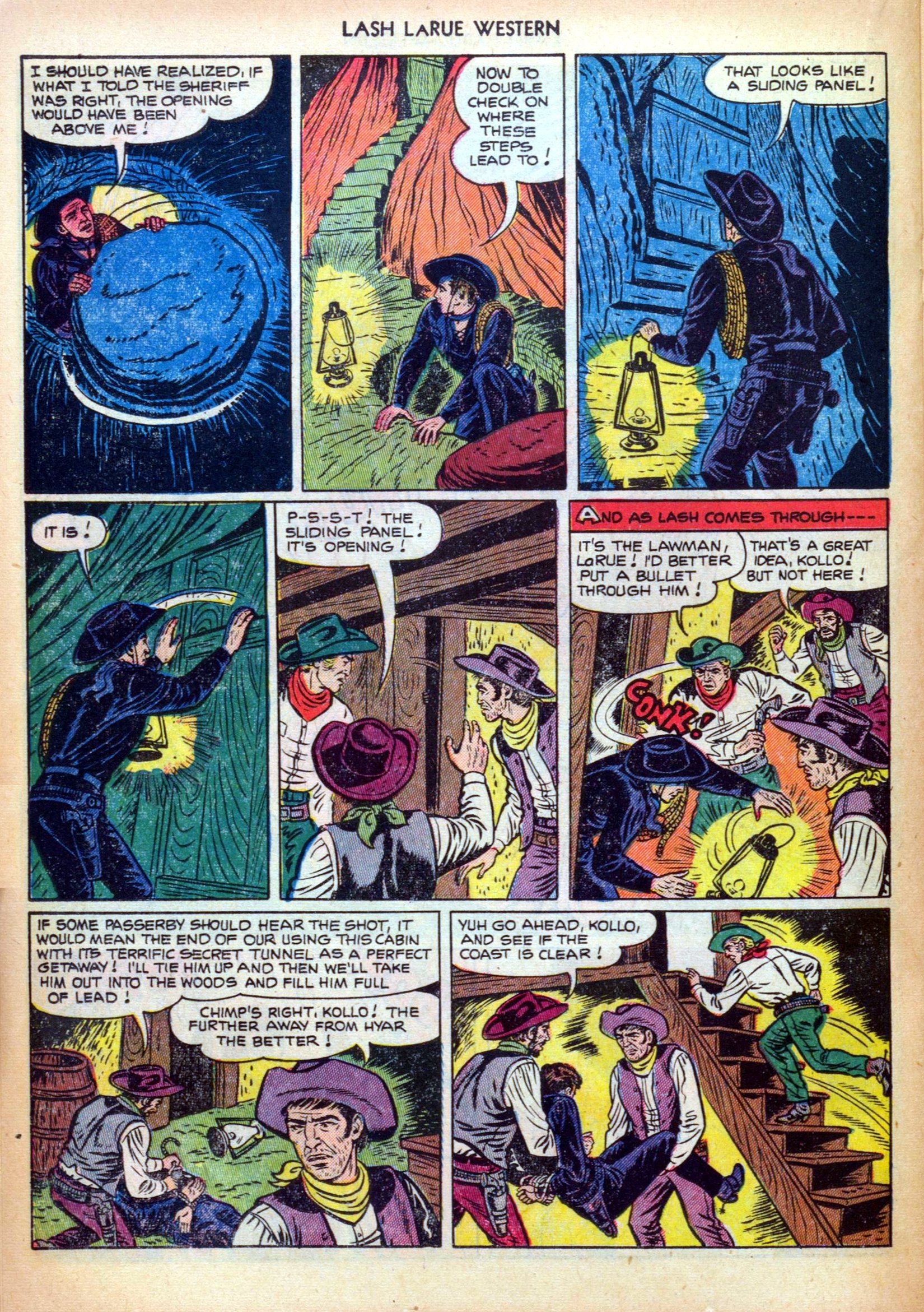 Read online Lash Larue Western (1949) comic -  Issue #28 - 20
