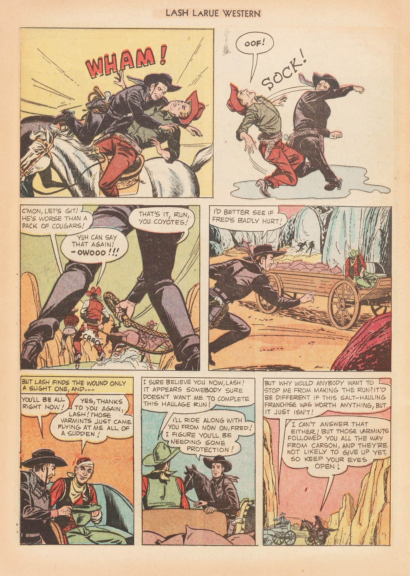 Read online Lash Larue Western (1949) comic -  Issue #12 - 44